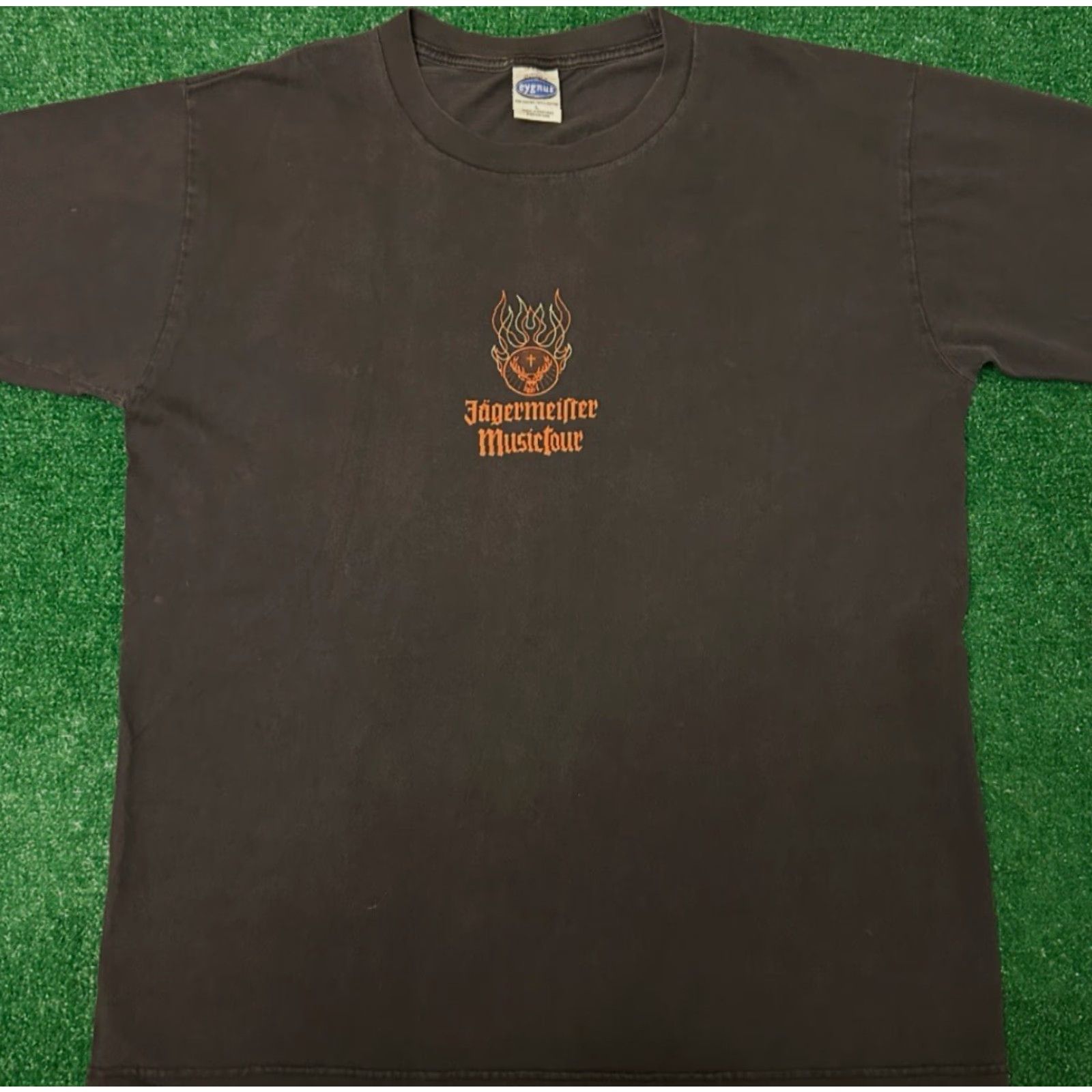 Logo 7 VINTAGE Jagermeister Music Tour 2004 Rock Flames Logo VTG Shirt Mens L Black Short Sleeve T-Shirt Logo 90s Y2K Bands Mens Size US L / EU 52-54 / 3 - 5 Thumbnail
