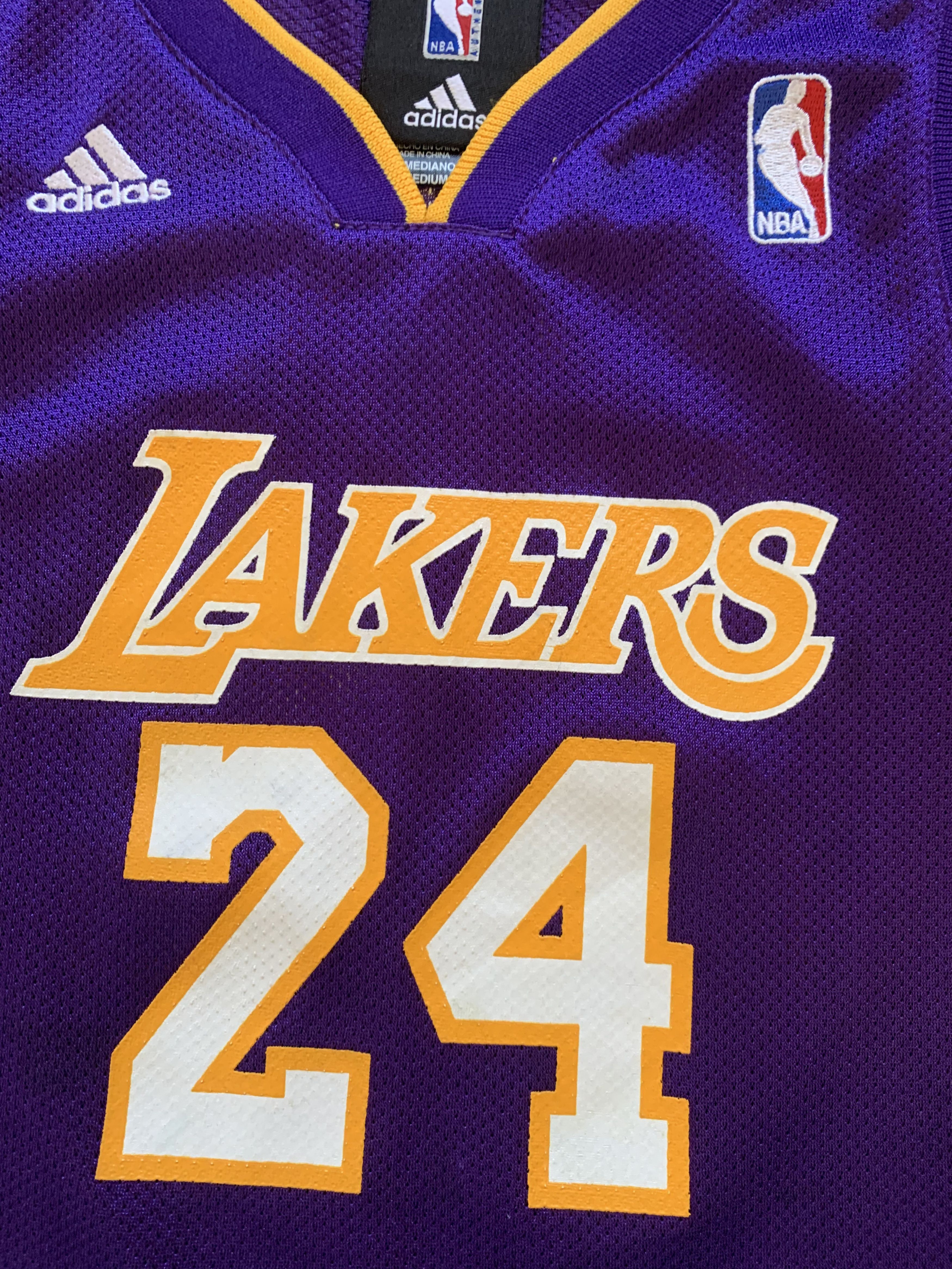 Adidas Vintage Adidas Los Angeles Lakers Kids Kobe Bryant 24 Jersey Size US XXS / EU 40 - 5 Thumbnail