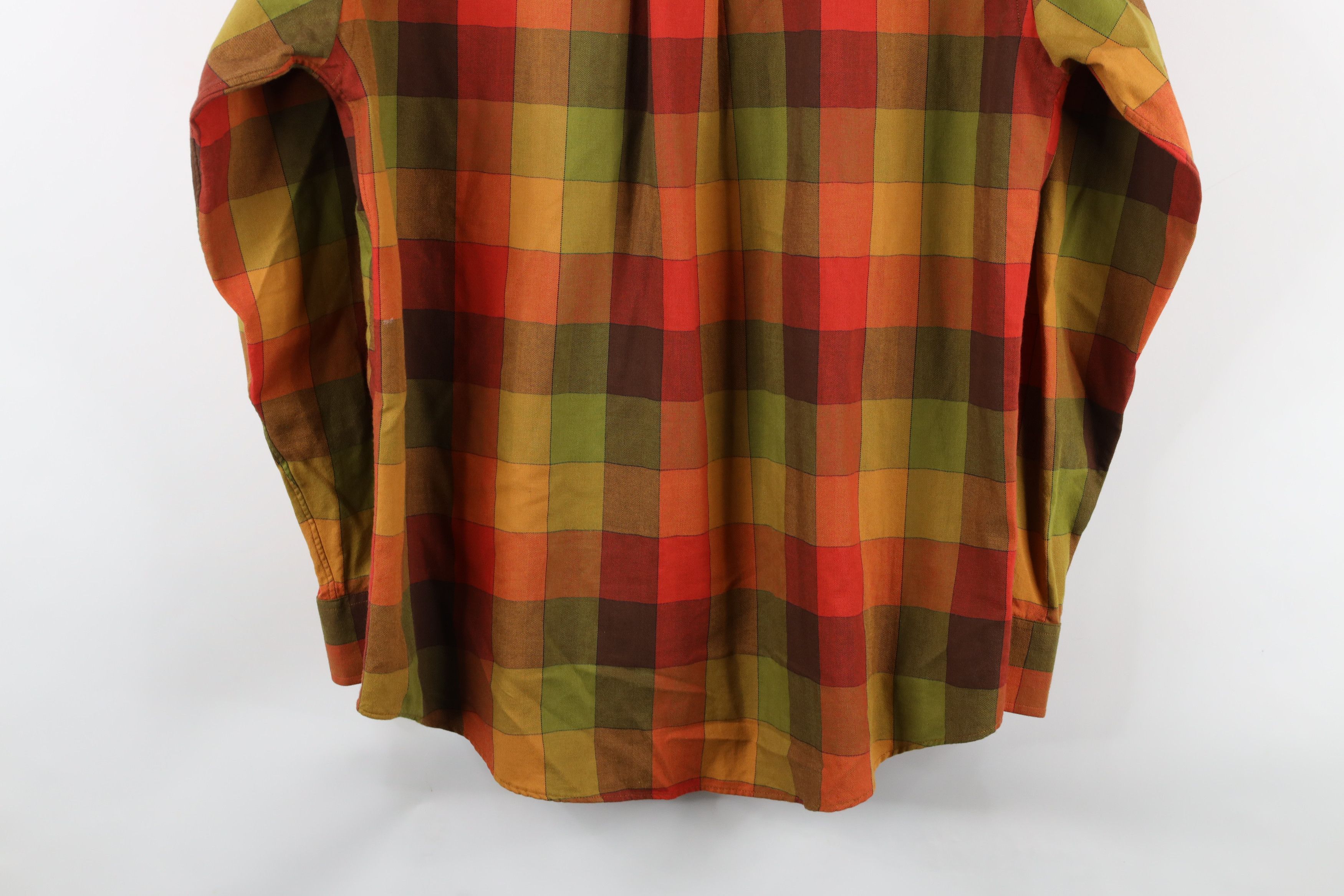 Orvis × Vintage Vintage Orvis Rainbow Madras Plaid Button Down Shirt Size US L / EU 52-54 / 3 - 8 Thumbnail
