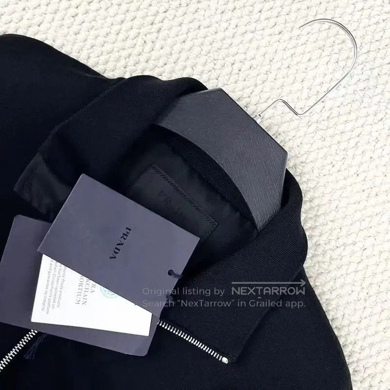 Prada Prada Black Wool Long Coat for Men. Size US XL / EU 56 / 4 - 3 Thumbnail