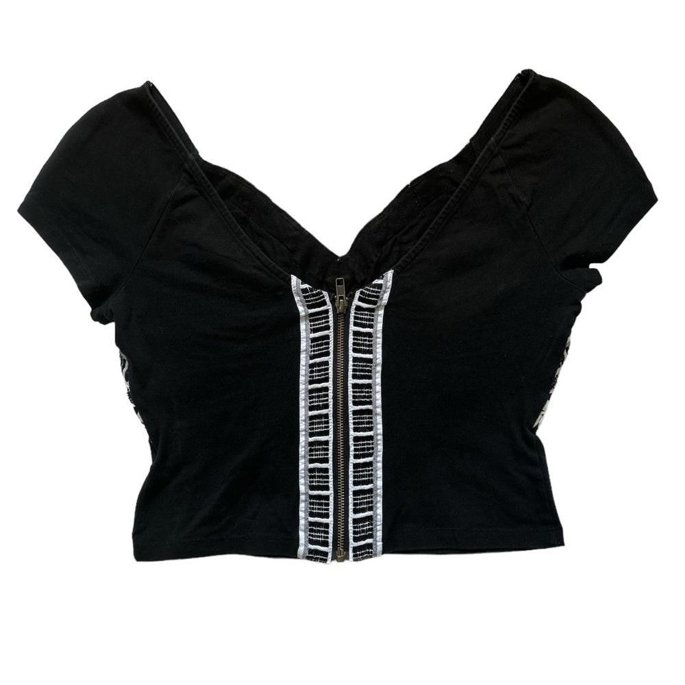 Other Black zip up sexy top Size M / US 6-8 / IT 42-44 - 2 Thumbnail