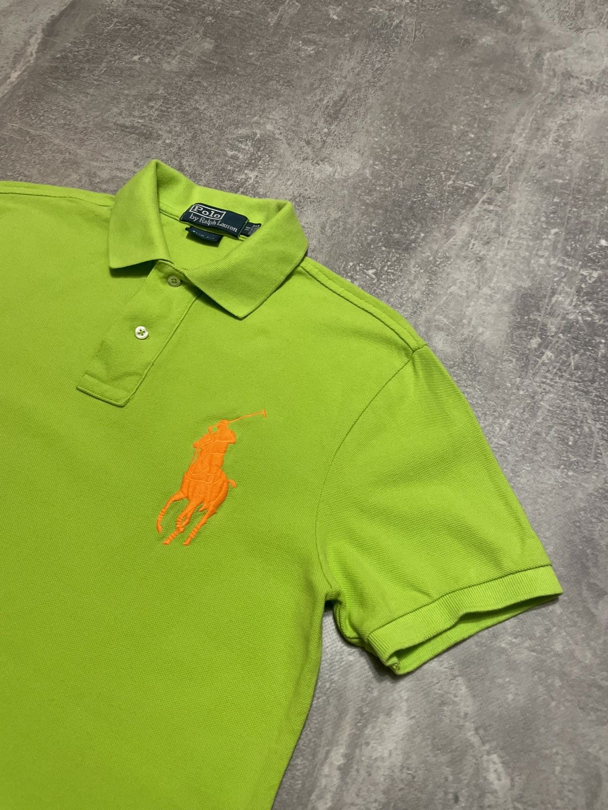 Polo Ralph Lauren Vintage Polo Ralph Lauren Neon Green Big Ponny Logo Size US M / EU 48-50 / 2 - 5 Thumbnail