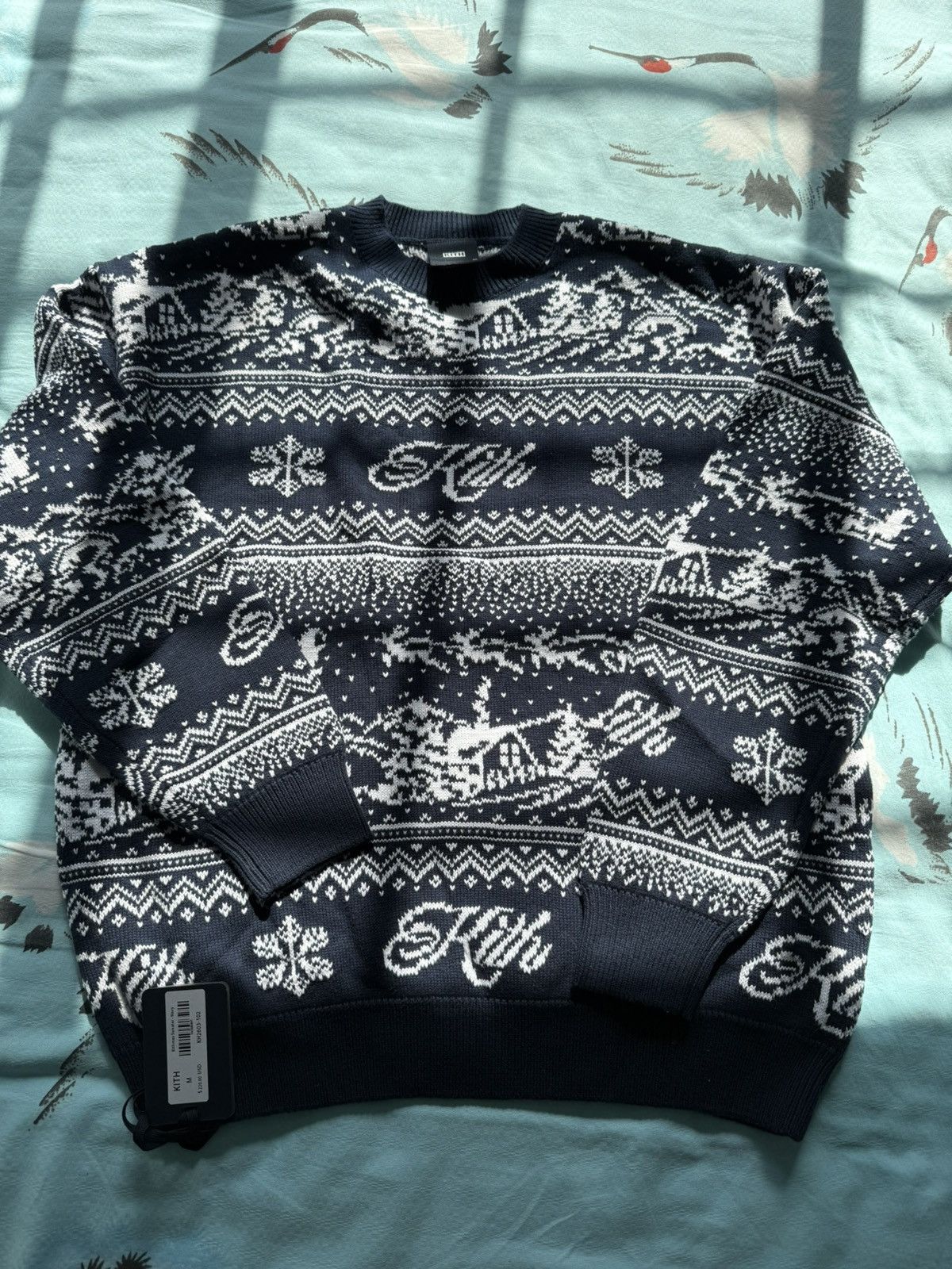 Kith Kith kuthmas sweater navy medium Size US M / EU 48-50 / 2 - 1 Thumbnail