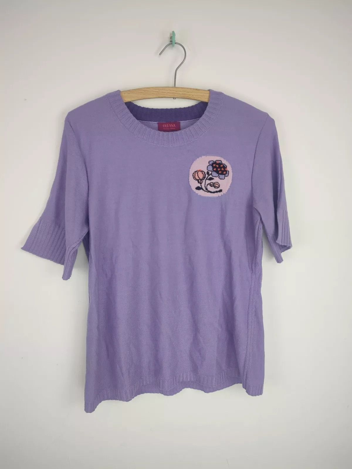 Vintage OLEANA Norway Silk & Merino Wool top t-shirt size M Size M / US 6-8 / IT 42-44 - 7 Thumbnail