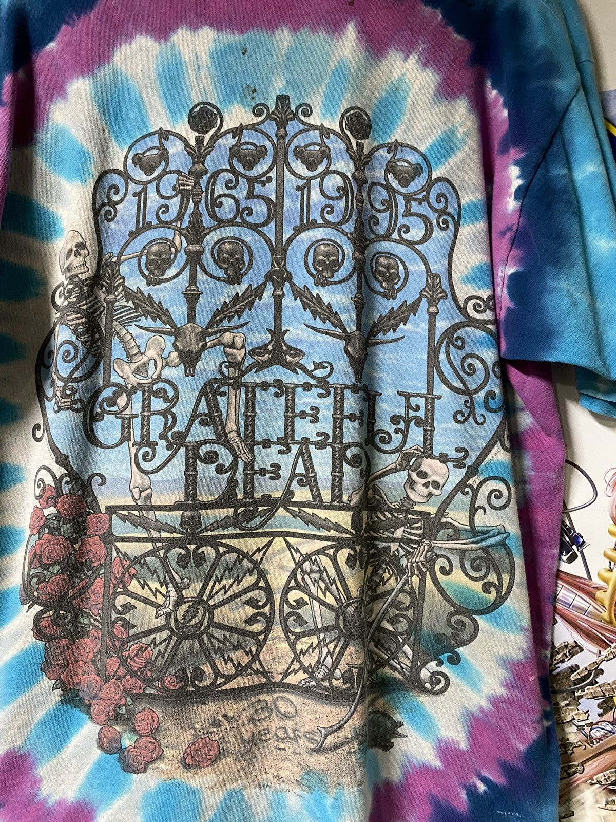 Vintage Vintage 90’s Grateful Dead Liquid Blue Tee Size Large Size US L / EU 52-54 / 3 - 6 Thumbnail
