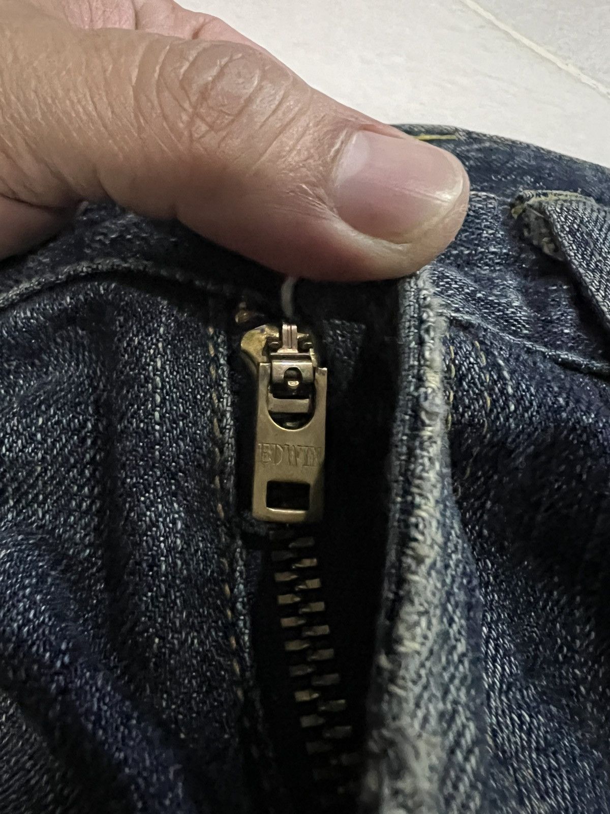 Edwin × If Six Was Nine 💥Baggy💥Vintage Edwin 505 Distressed Selvedge Jean Size US 32 / EU 48 - 12 Thumbnail
