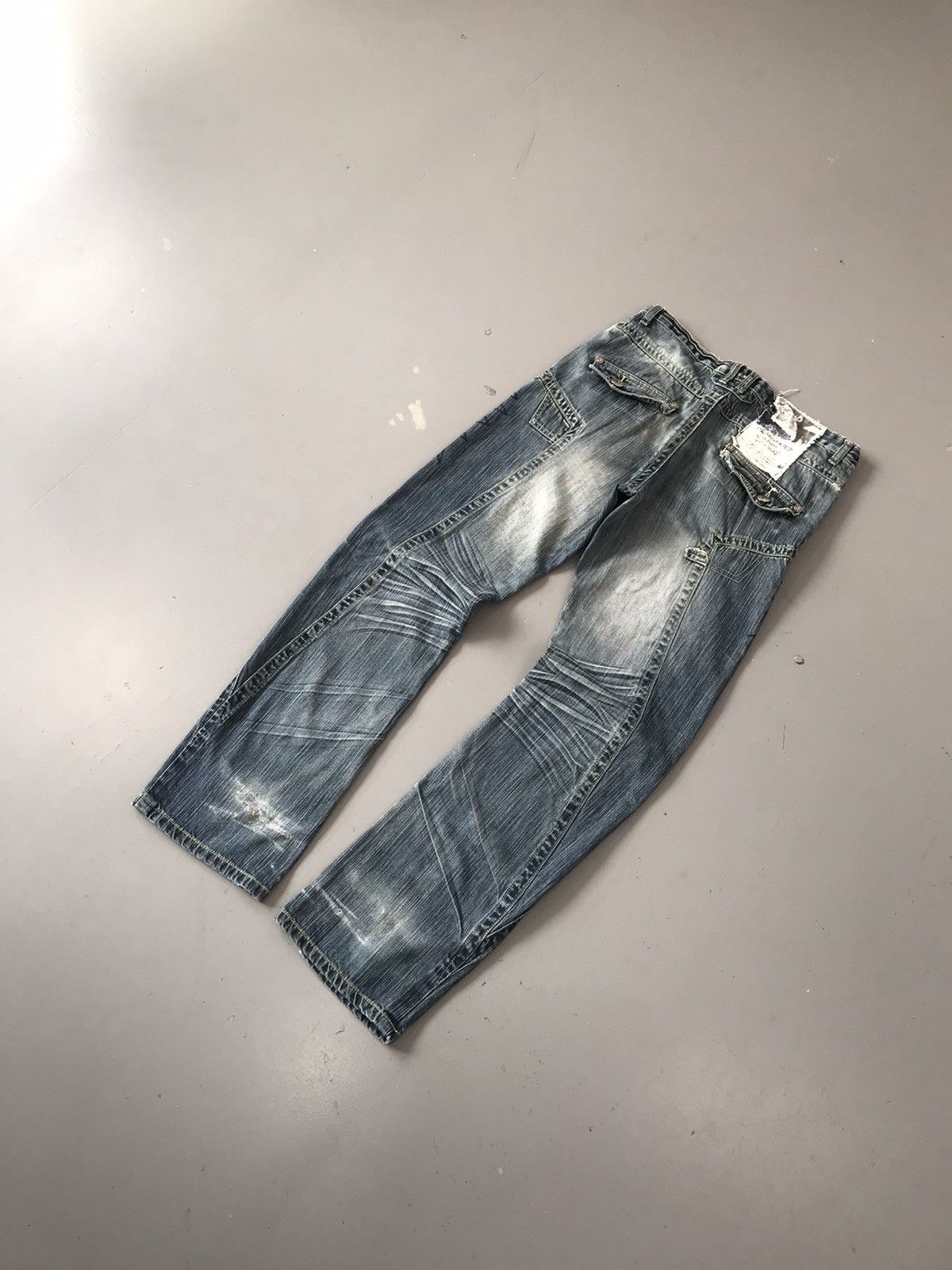 Designer Vintage Y2k Style Eaggaged Fit Denim Size US 34 / EU 50 - 4 Thumbnail