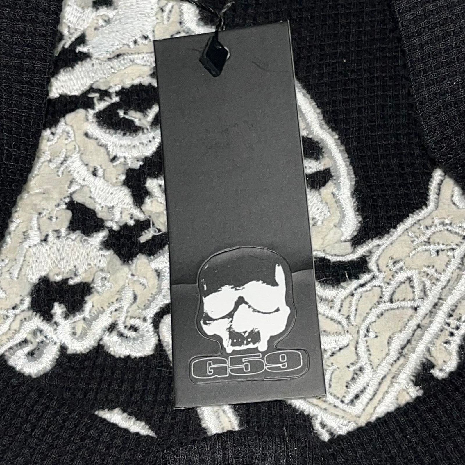 G59 Records G59 $uicideboy$ black patched henley Size US M / EU 48-50 / 2 - 5 Thumbnail