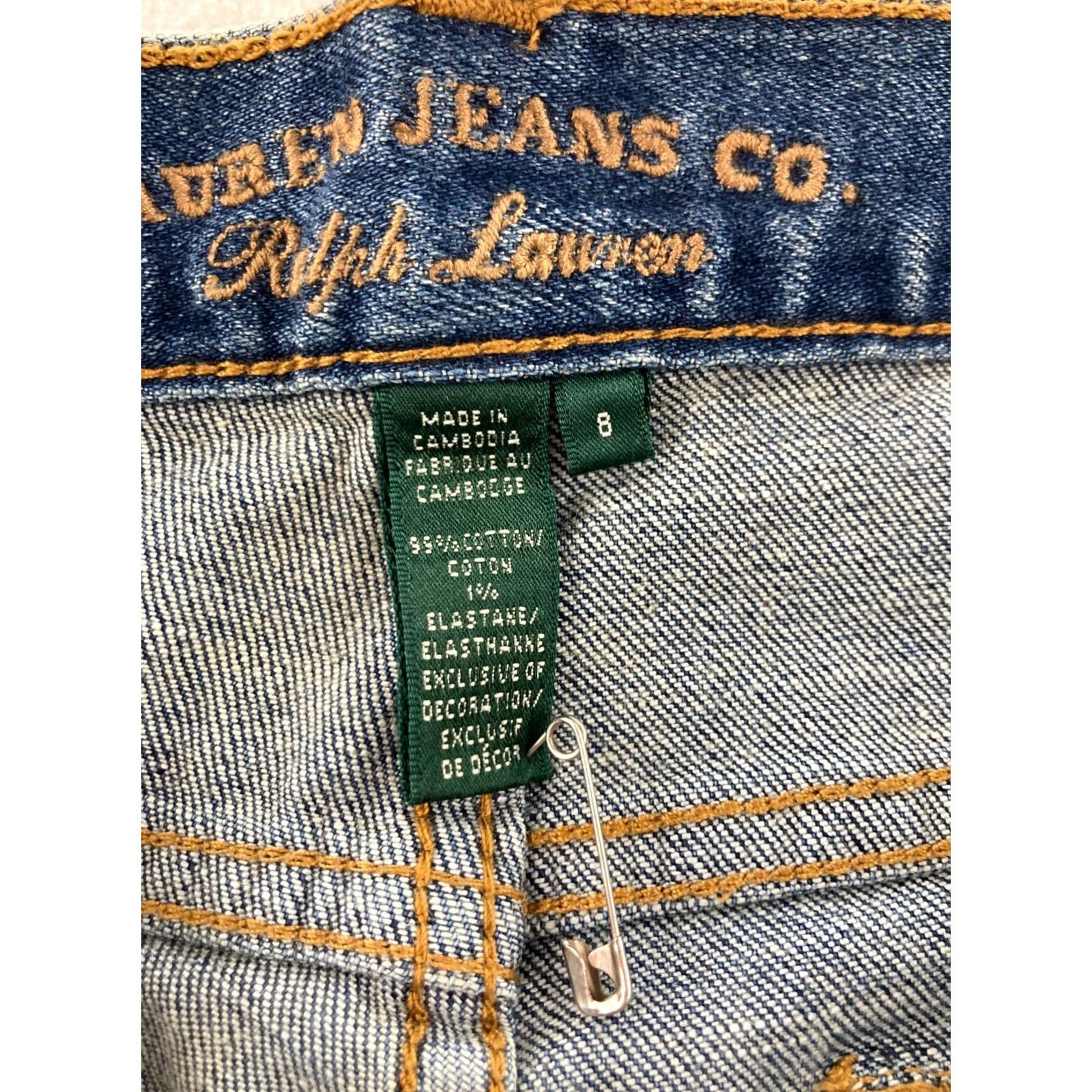 CO RL Lauren Jeans Co Womens 8 Classic Bootcut Stretch Size 30" / US 8 / IT 44 - 3 Thumbnail