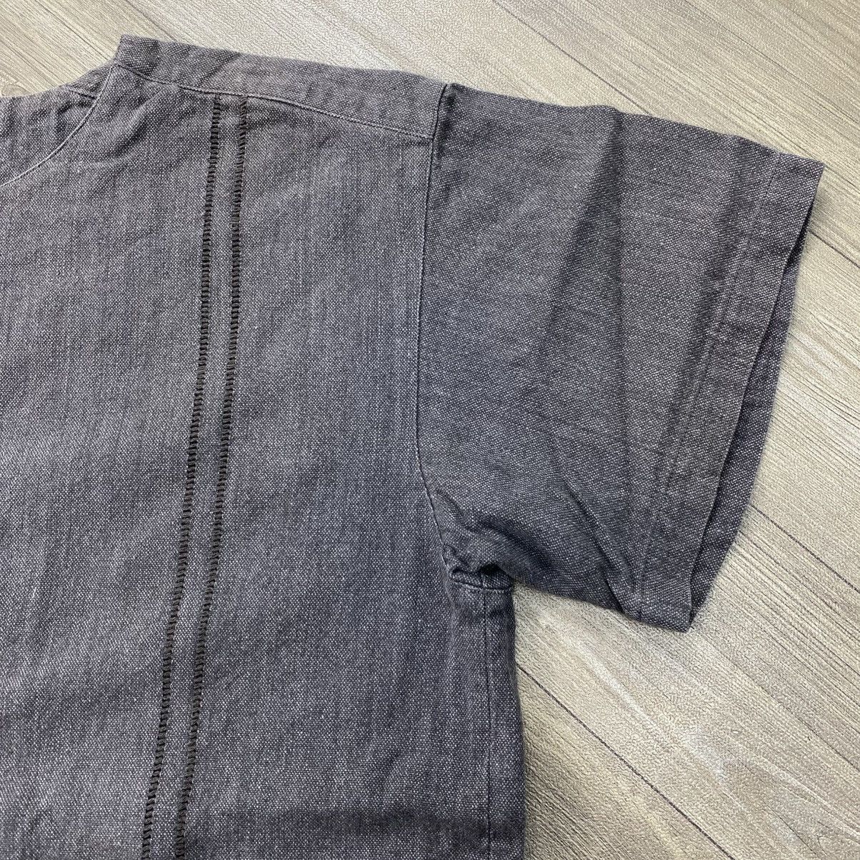 Issey Miyake 80s Vintage Issey Miyake Collarless Vertical Stitching Shirt Size US M / EU 48-50 / 2 - 7 Thumbnail