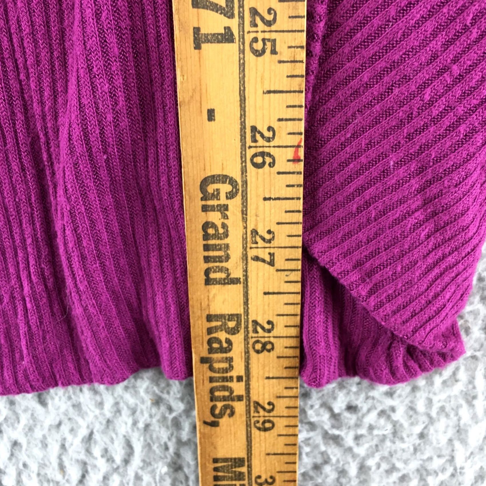 Vintage Silence Noise Cardigan Sweater Womens XS Purple Knit Open Front Long Sleeve Size XS / US 0-2 / IT 36-38 - 5 Thumbnail