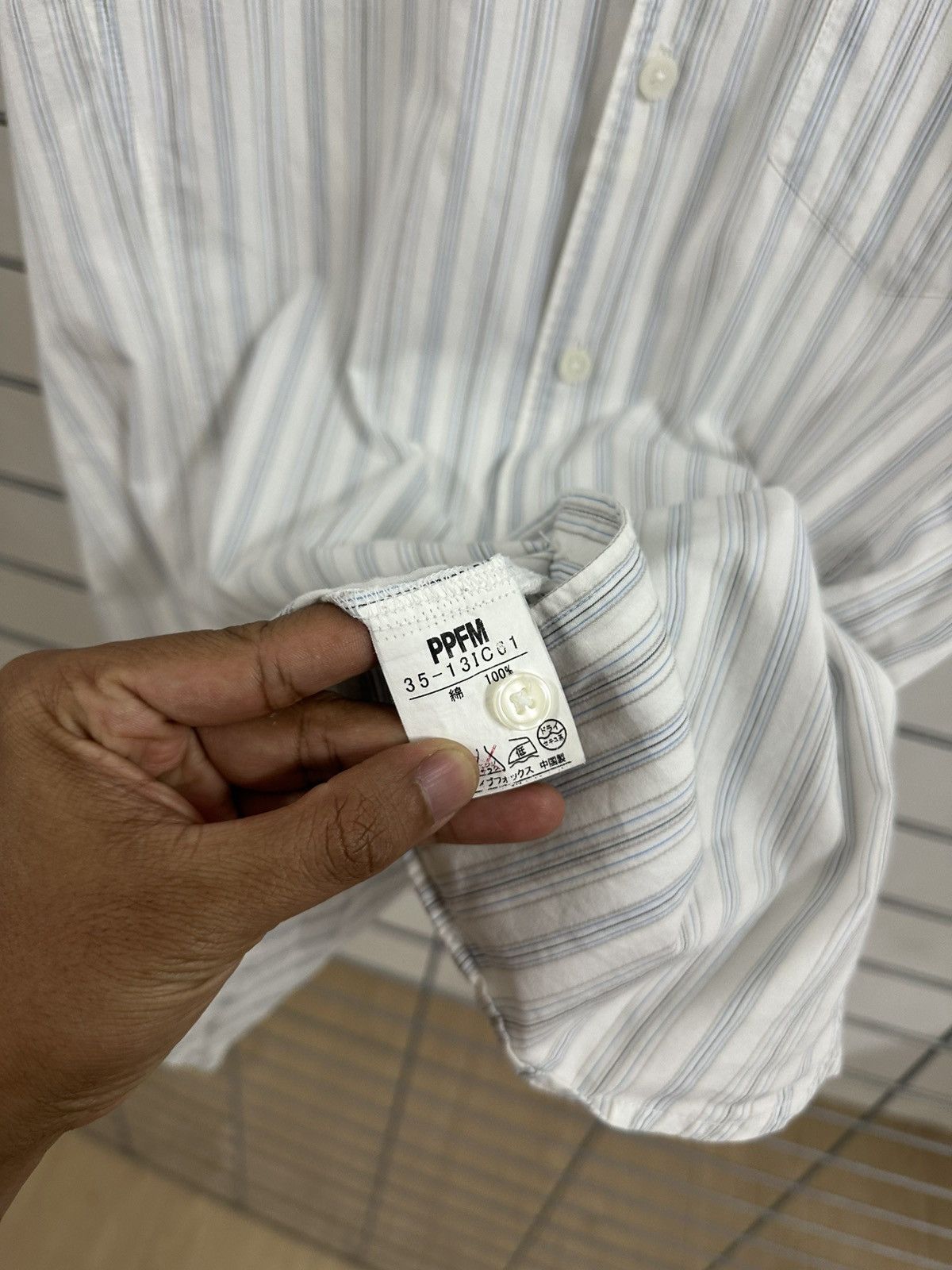 Japanese Brand Rare Beautiful PPFM Striped Camp Open Collar Shirt Y2K Style Size XL / US 12-14 / IT 48-50 - 7 Thumbnail