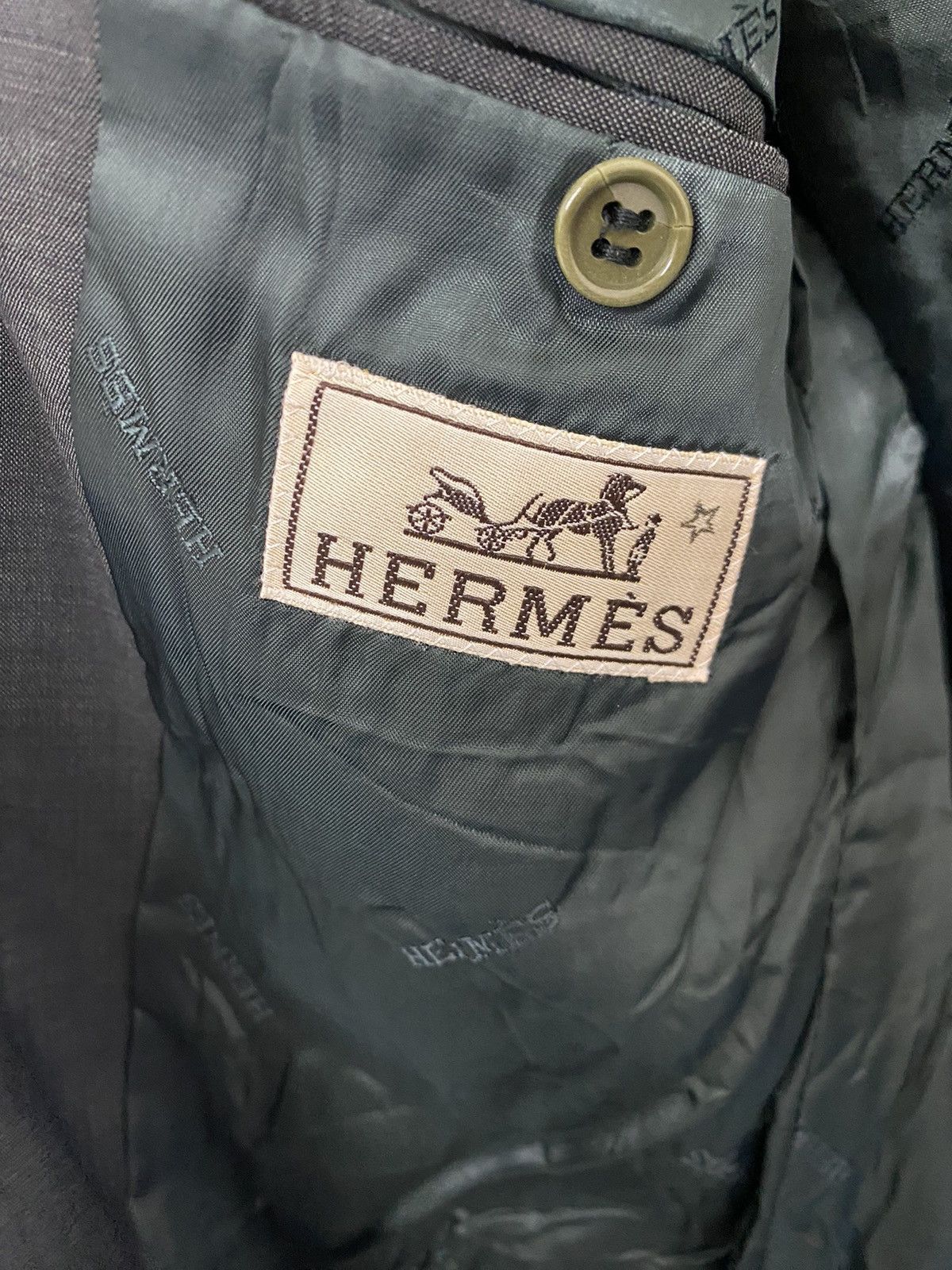 Hermes LUXURY BLAZER BY HERMES CASUAL STYLE MADE IN ITALY RARE Size US M / EU 48-50 / 2 - 9 Thumbnail