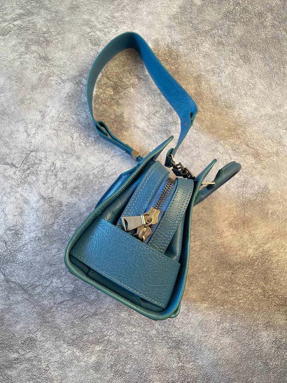 Proenza Schouler PROENZA SCHOULER BLUE LEATHER Y2k SATCHEL SMALL BAG Size ONE SIZE - 9 Thumbnail