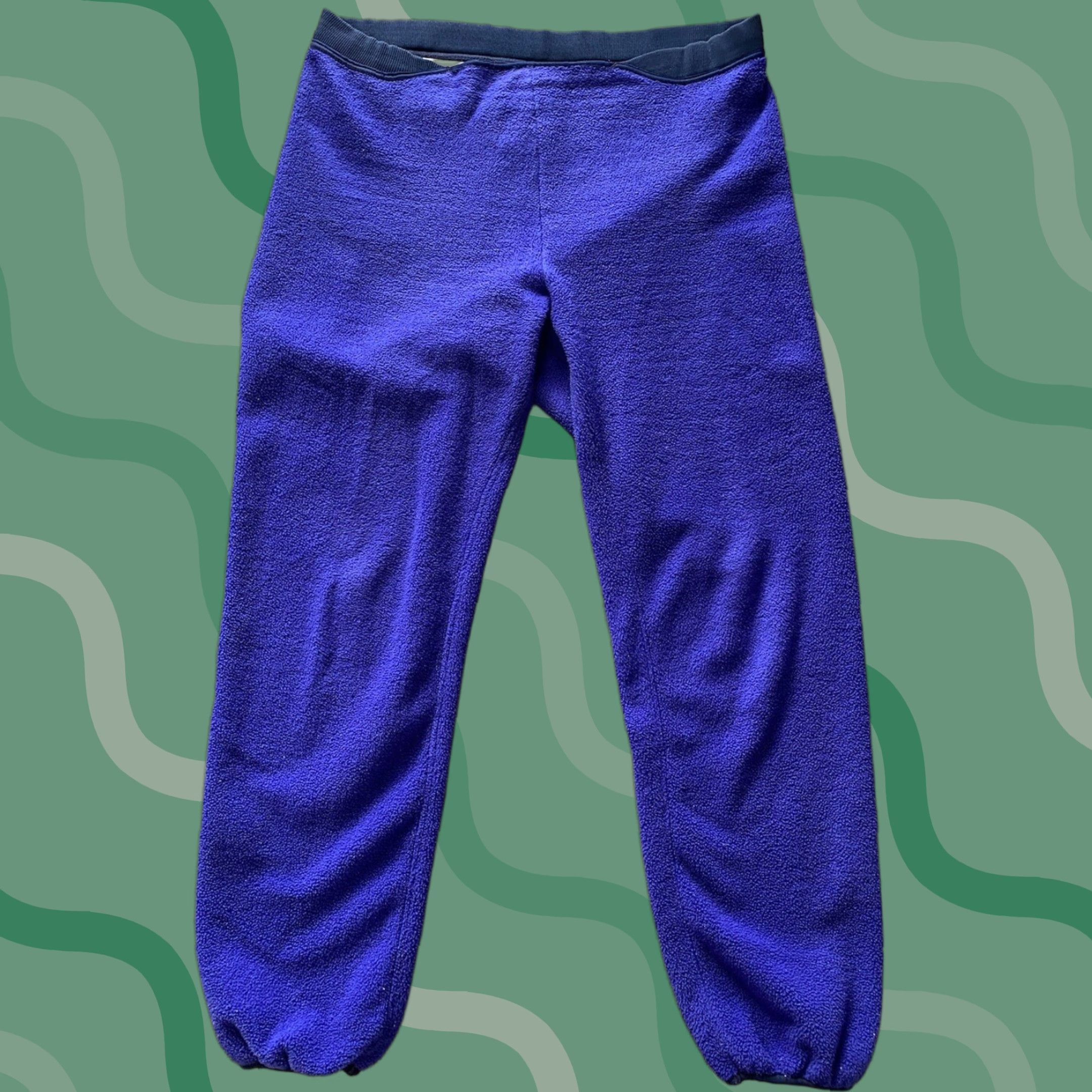 Patagonia VINTAGE Patagonia Sweatpants Blue Indigo L Men USA 25681 Activewear Pants Size US 33 - 1 Thumbnail