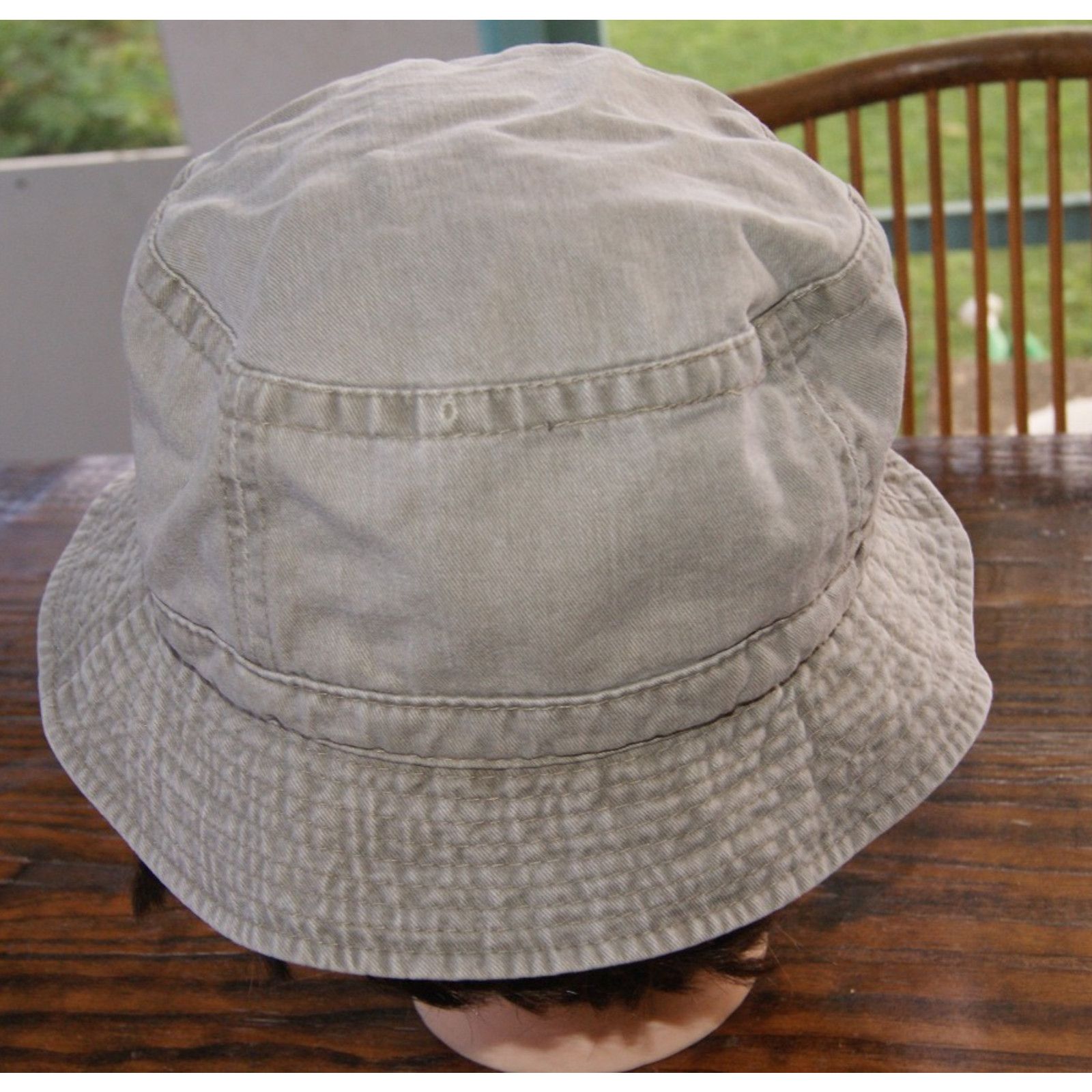 Vintage VTG St Louis Rams Football Bucket Cap Hat S/M Green Khaki Size ONE SIZE - 3 Thumbnail