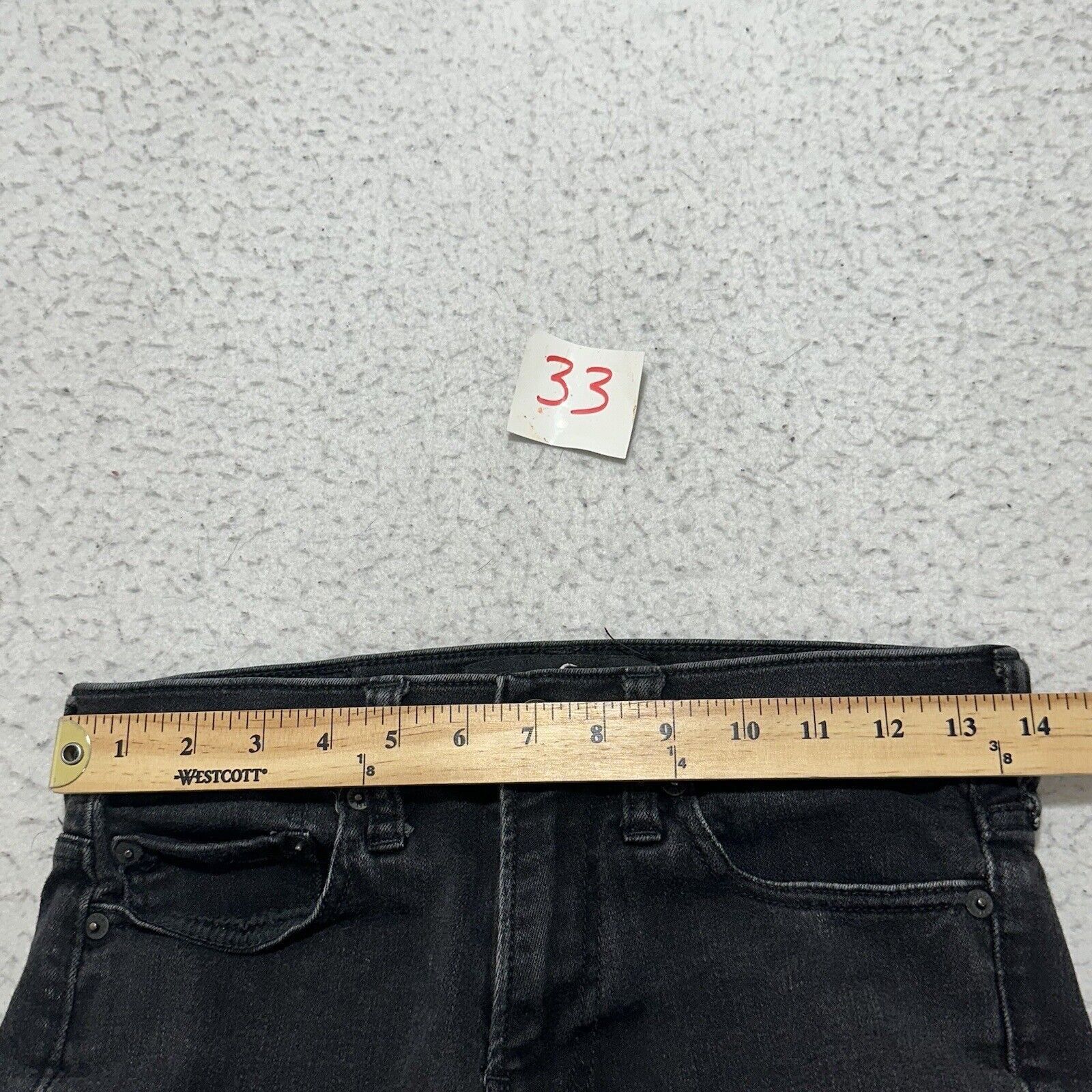 Hollister Hollister 29x28 Skinny Stretch Black Denim Jeans Mid Rise Size 28" / US 6 / IT 42 - 8 Thumbnail