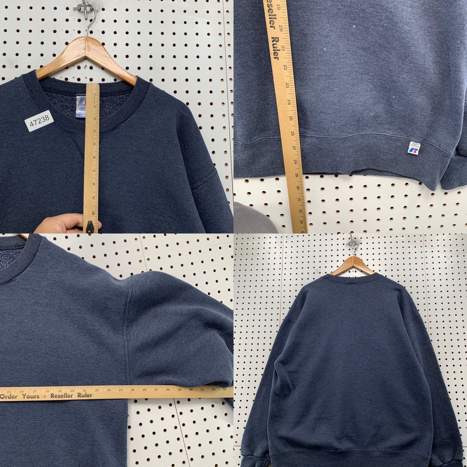 Russell Athletic VINTAGE Russell Athletic Pullover Sweatshirt Mens XLT Blue Dri Power Fleece Size US XL / EU 56 / 4 - 8 Thumbnail