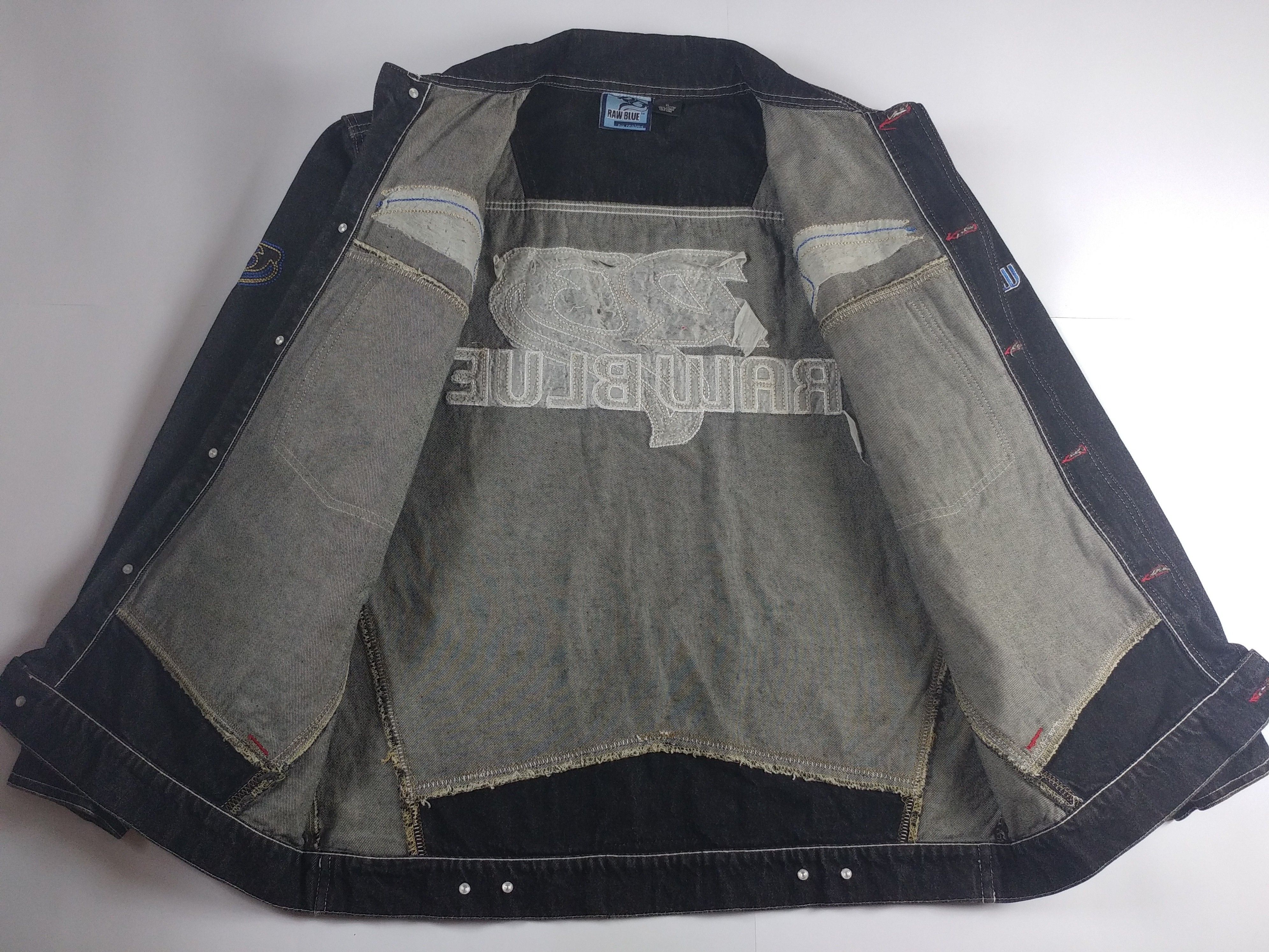 Vintage Raw Blue jacket, vintage denim jacket, 90s hip hop, 1990s XL Size US XL / EU 56 / 4 - 22 Thumbnail