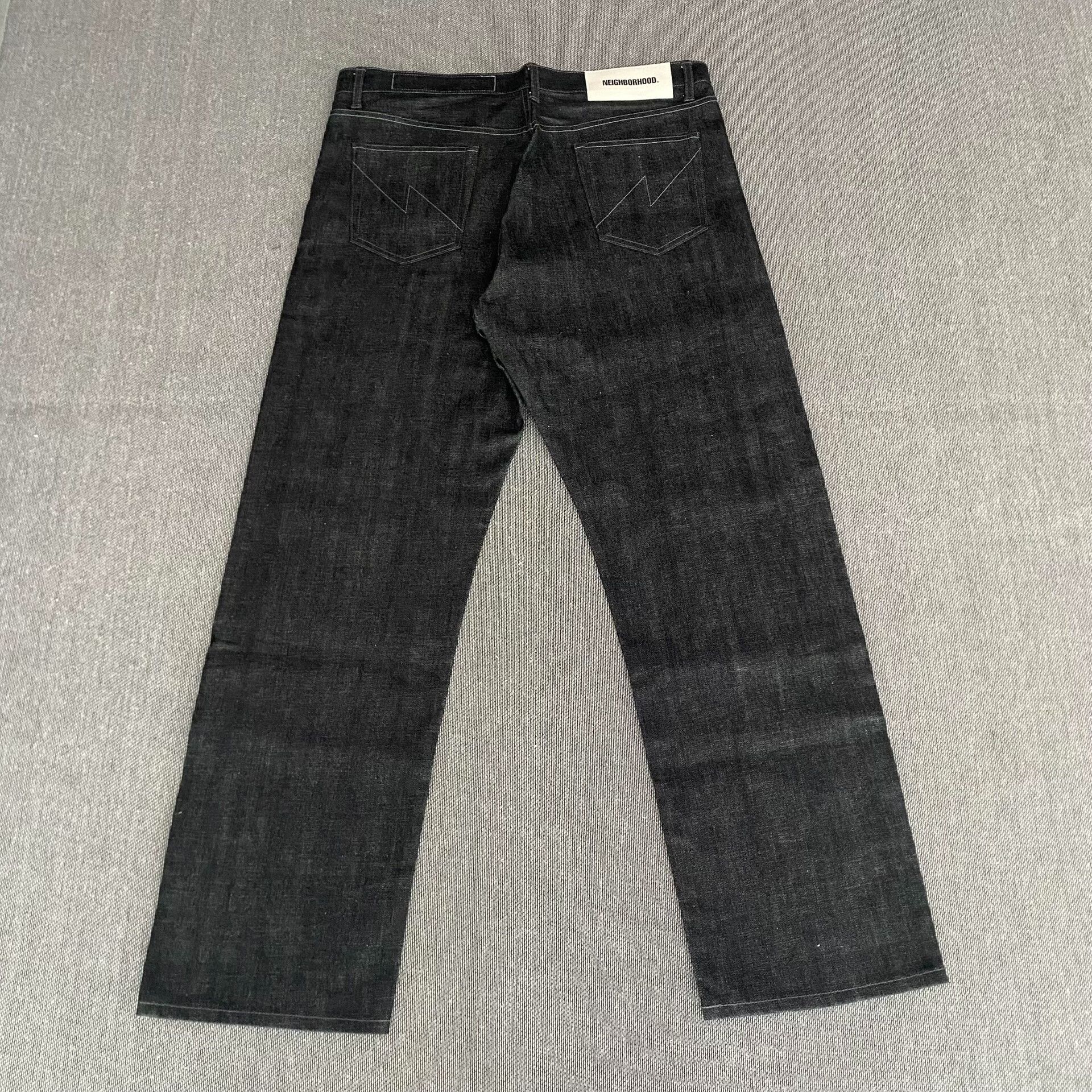 Neighborhood Neighborhood 25AW Basic Black Jeans Size US 32 / EU 48 - 3 Thumbnail