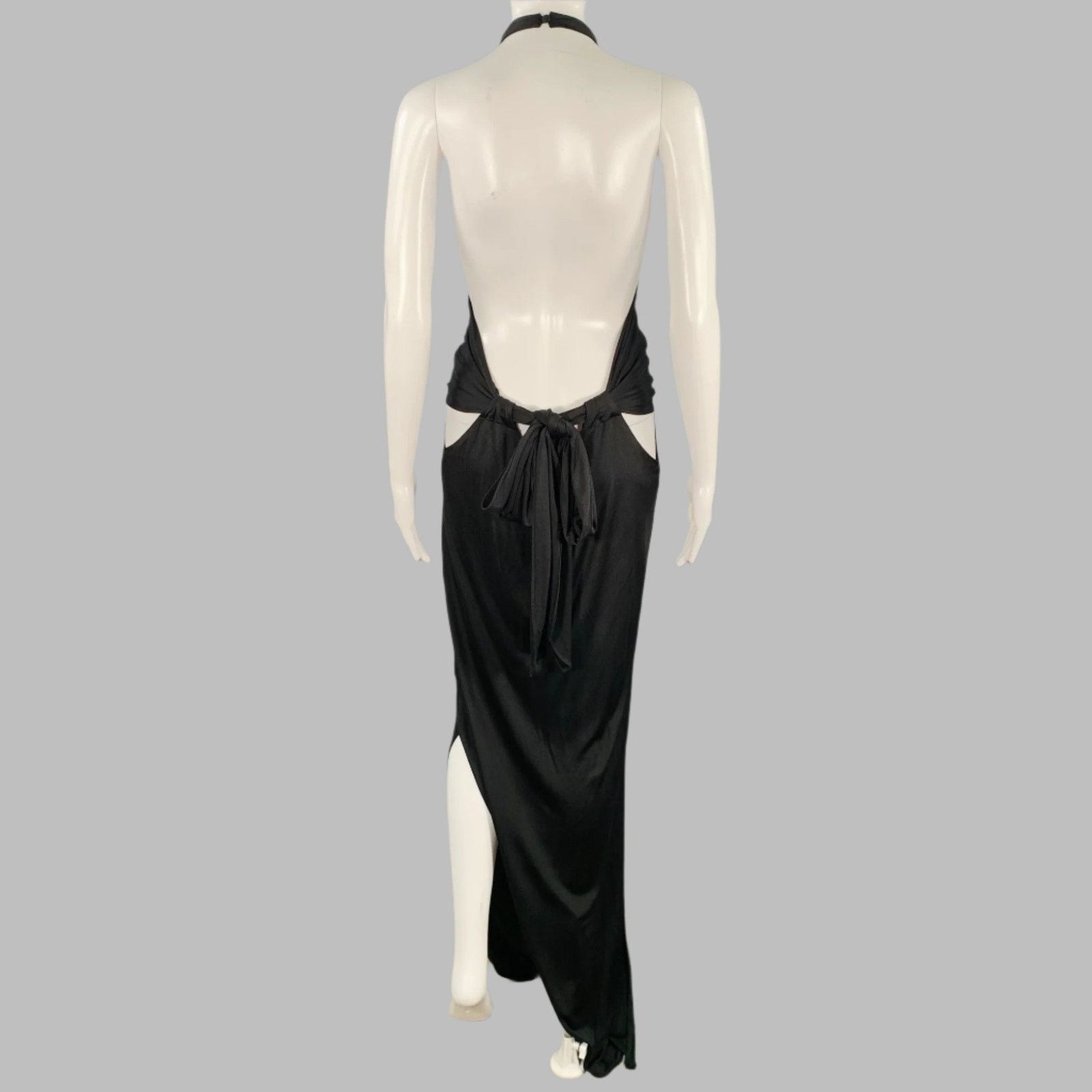 Agent Provocateur AGENT PROVOCATEUR Size 3 Black Silk Halter Cocktail Dress Size XS / US 0-2 / IT 36-38 - 4 Thumbnail