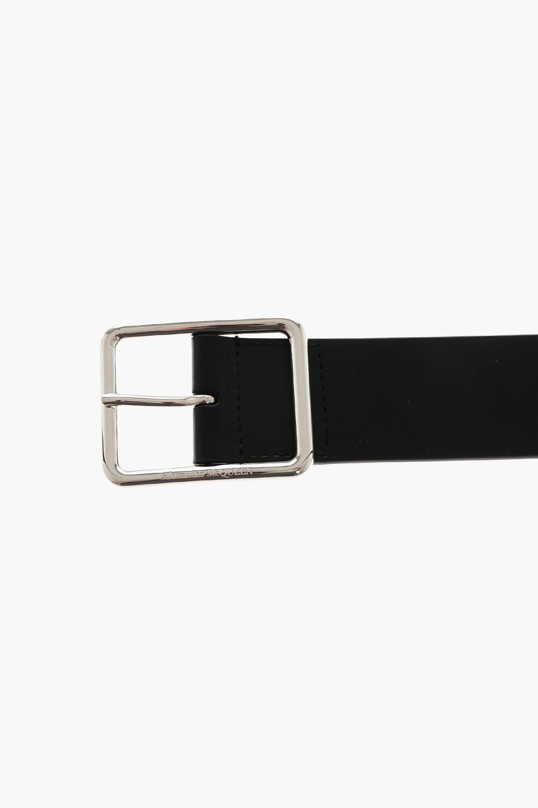 Alexander McQueen og1mm0925 Size: 90 / Leather Belt in Black Size 36 - 2 Thumbnail