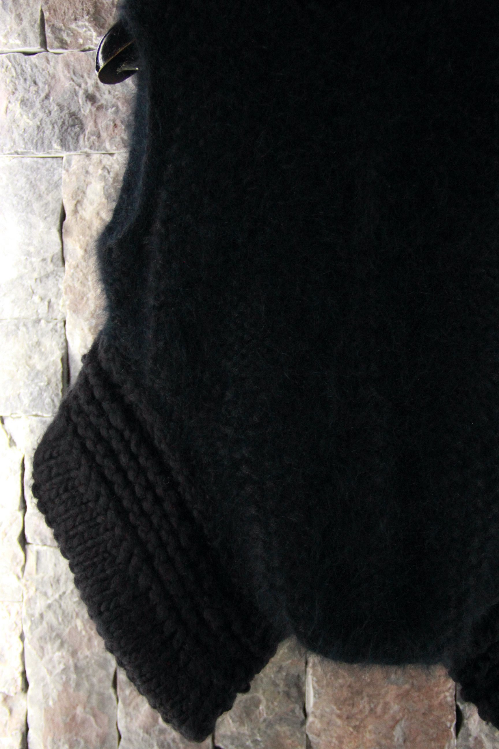 Rick Owens Rick Owens Mink Fur Collar Knitted Vest Size US XXS / EU 40 - 6 Thumbnail