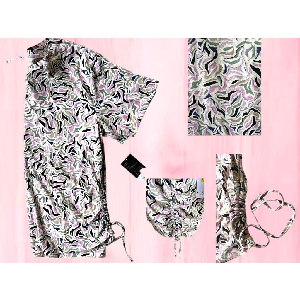 Other NWT Kinesis Printed Short Sleeve Ruched Side Tee Top XL - M Size XL / US 12-14 / IT 48-50 - 6 Thumbnail
