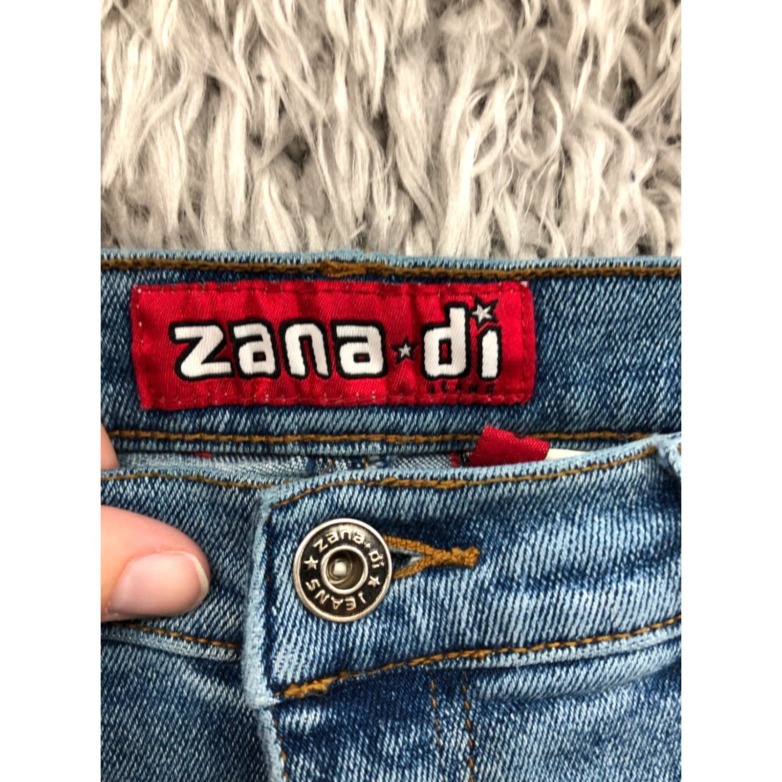 Denime Zana*di Capri Jeans Womens Juniors Size 5 Mid Rise Dark Wash Blue Denim Size 27" / US 4 / IT 40 - 7 Thumbnail