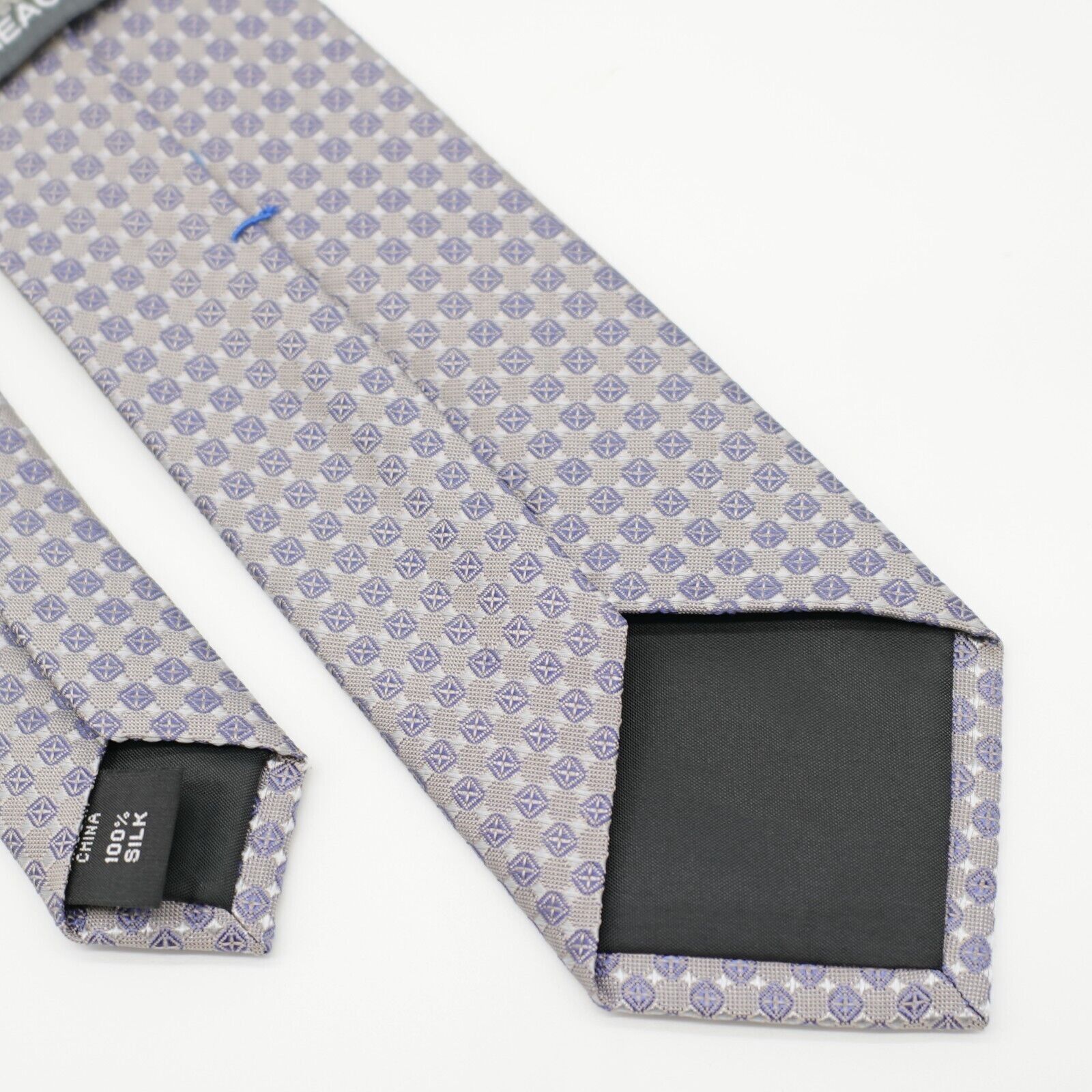 Kenneth Cole Kenneth Cole Reaction Gray Purple Geometric Woven Skinny Sil Size ONE SIZE - 6 Thumbnail