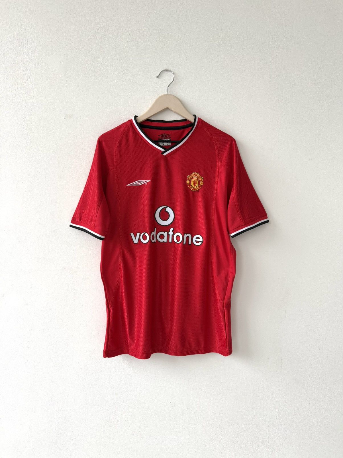 Umbro 🩸RARE🩸Umbro Manchester United 2000/2002 Beckham #7 Jersey Size US L / EU 52-54 / 3 - 1 Thumbnail