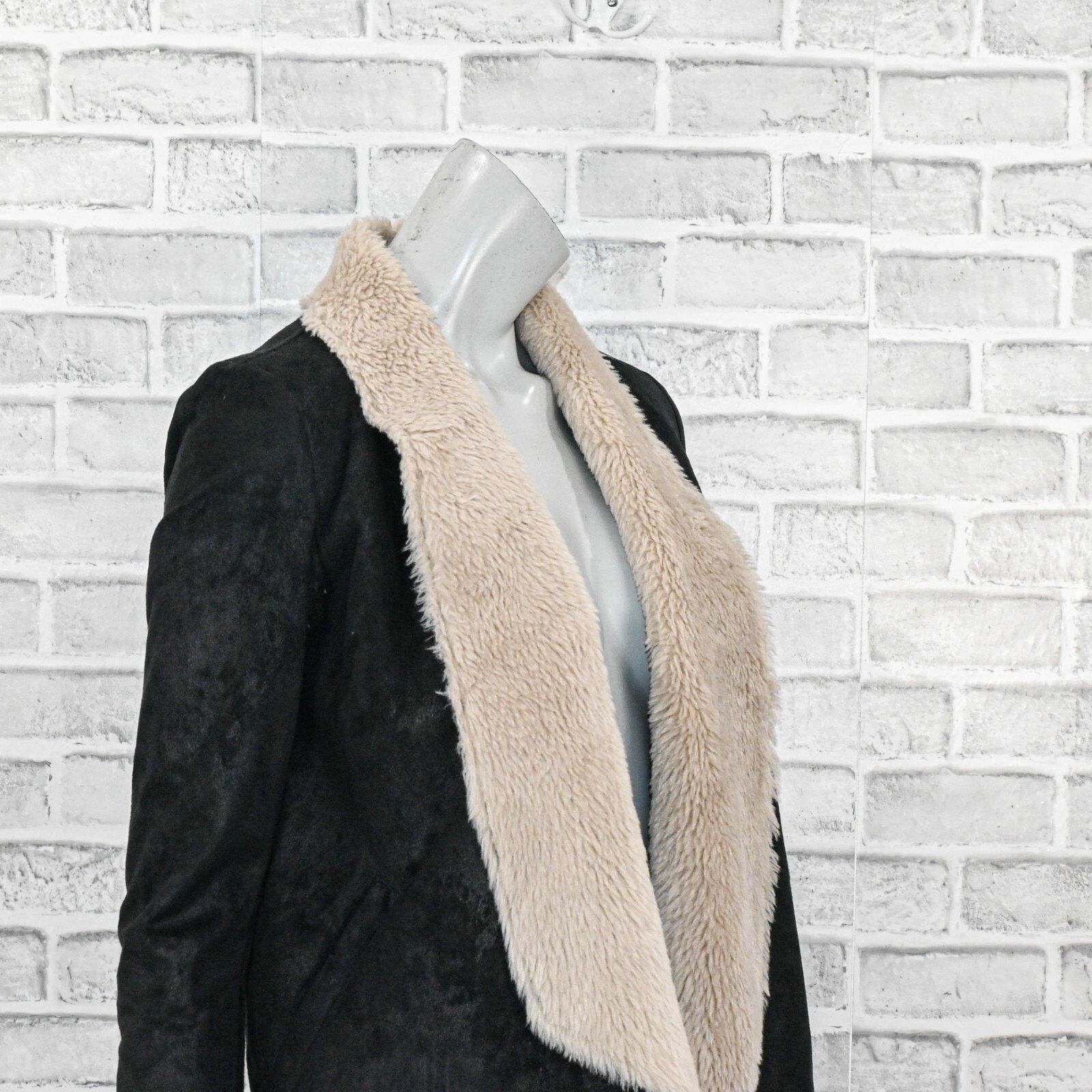 The Kooples The Kooples Faux Shearling Jacket sherpa lined black Size S / US 4 / IT 40 - 9 Thumbnail