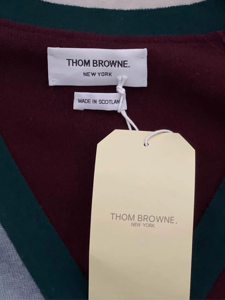 Thom Browne Thom browne Colorful stitching four-striped cashmere cardig Size US M / EU 48-50 / 2 - 6 Thumbnail