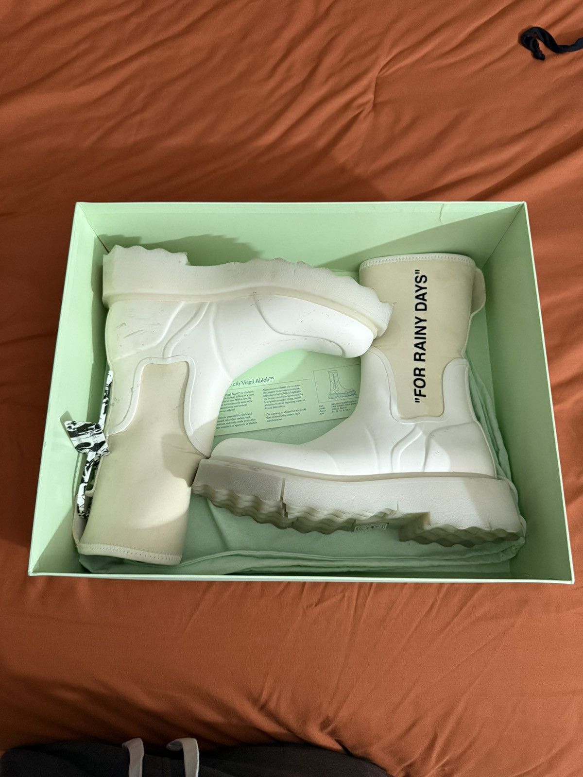 Off-White rain boots Size US 6.5 / EU 39-40 - 1 Thumbnail