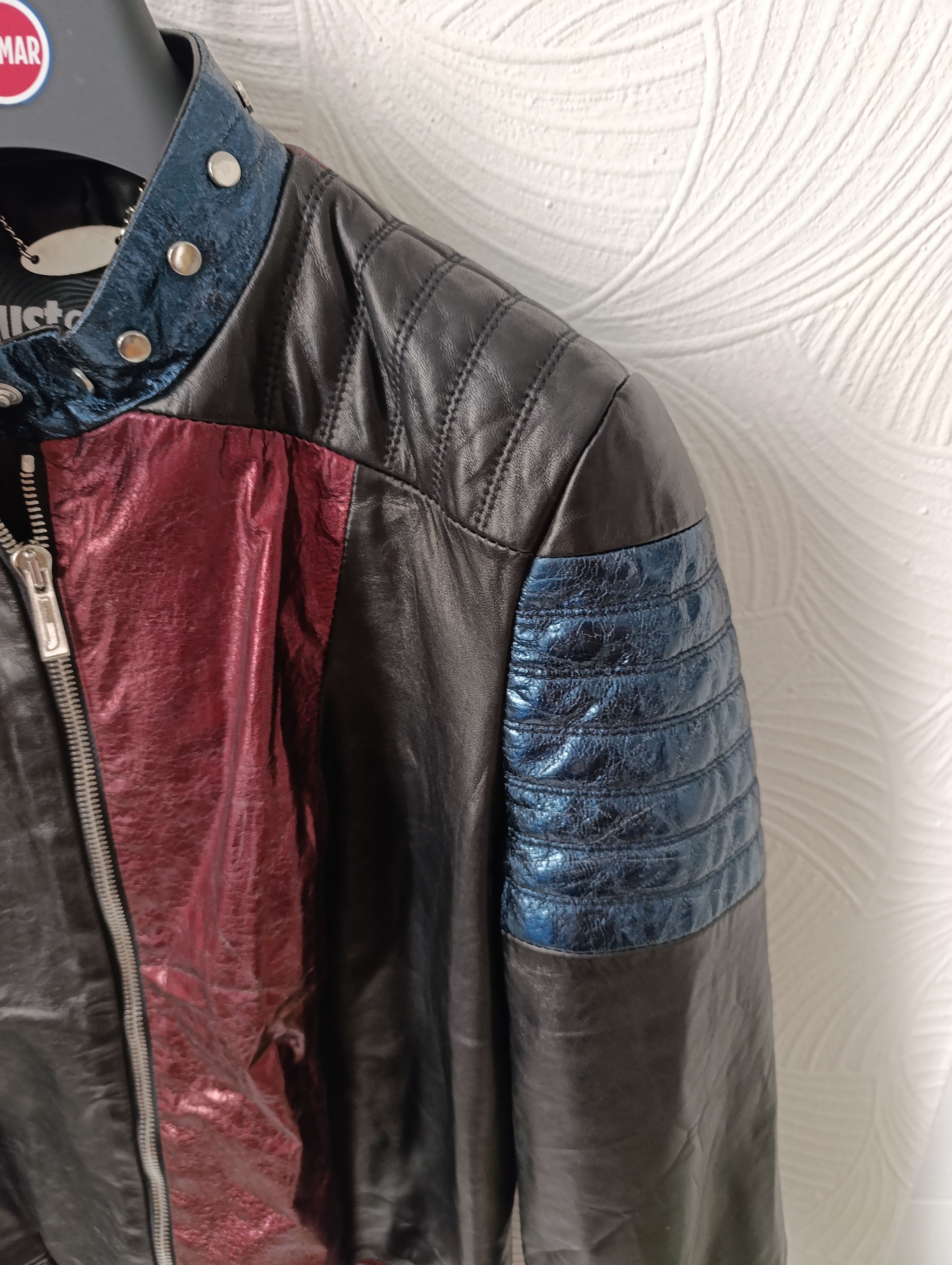 Just Cavalli JUST ROBERTO CAVALLI COUTURE 2013 LEATHER BIKER JACKET Size XL / US 12-14 / IT 48-50 - 6 Thumbnail