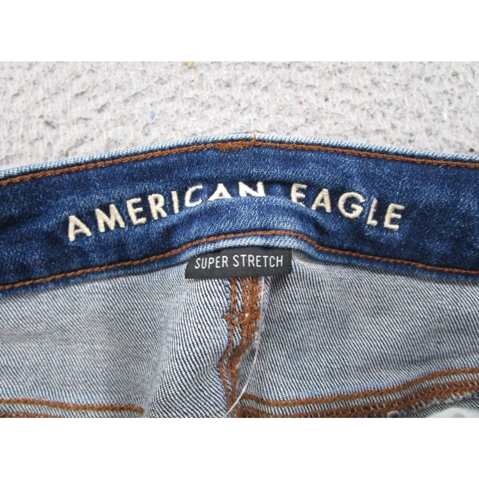 American Eagle Outfitters American Eagle Outfitters Jegging Jeans Distressed High Rise 8 Blue Denim Women Fashion 5-Pocket Stretch - dx Size 30" / US 8 / IT 44 - 5 Thumbnail