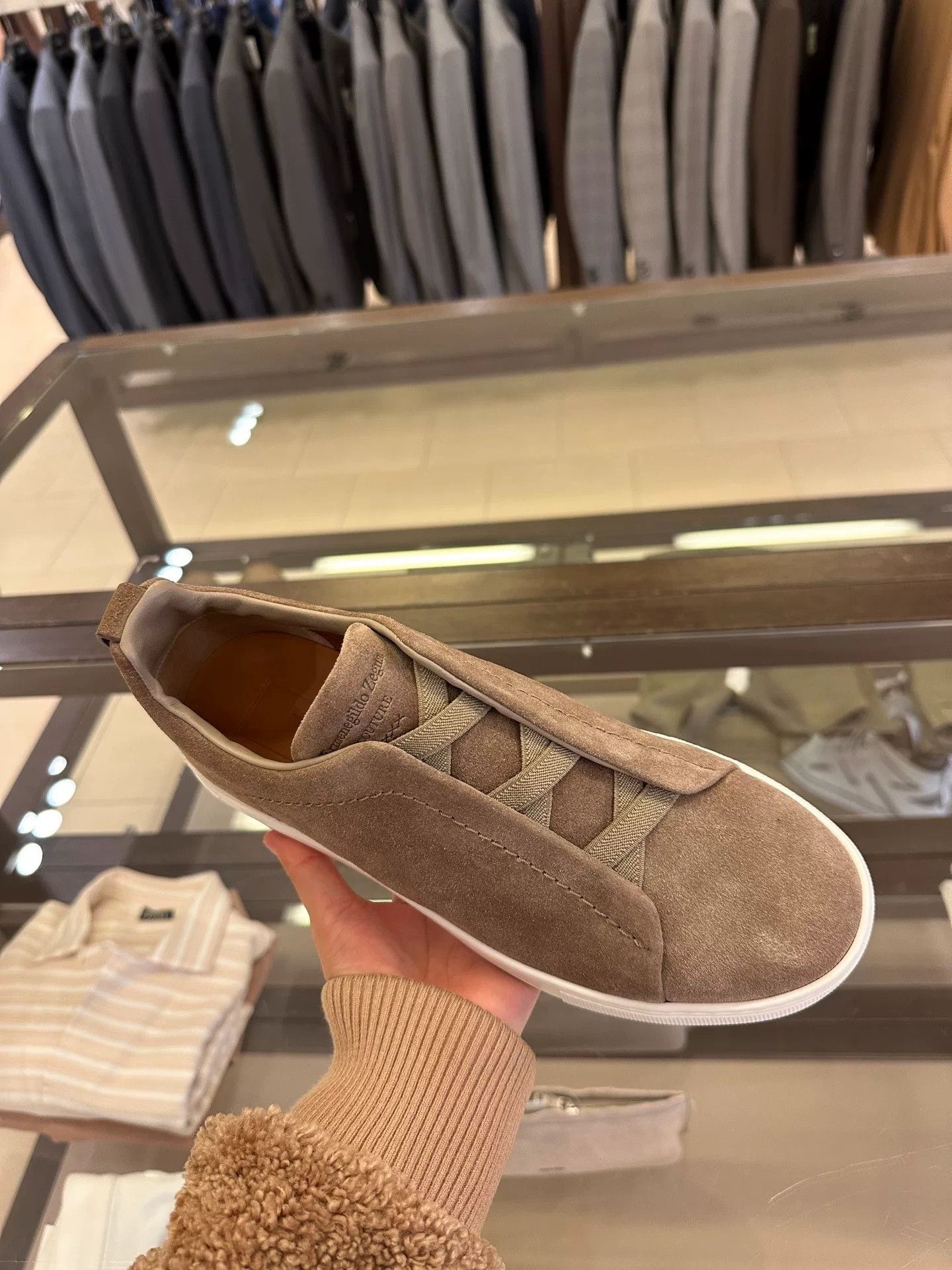 Ermenegildo Zegna Zegna Triple Stitch Brown Slip-On Shoes Size US 7 / EU 40 - 3 Thumbnail