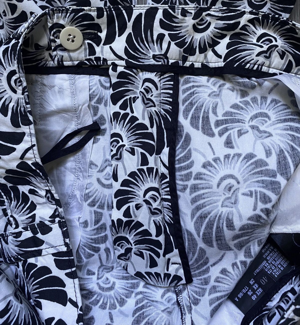 Prada Womens Prada 2016 Full Printed Floral Print Stretch Trousers Size 27" / US 4 / IT 40 - 15 Thumbnail