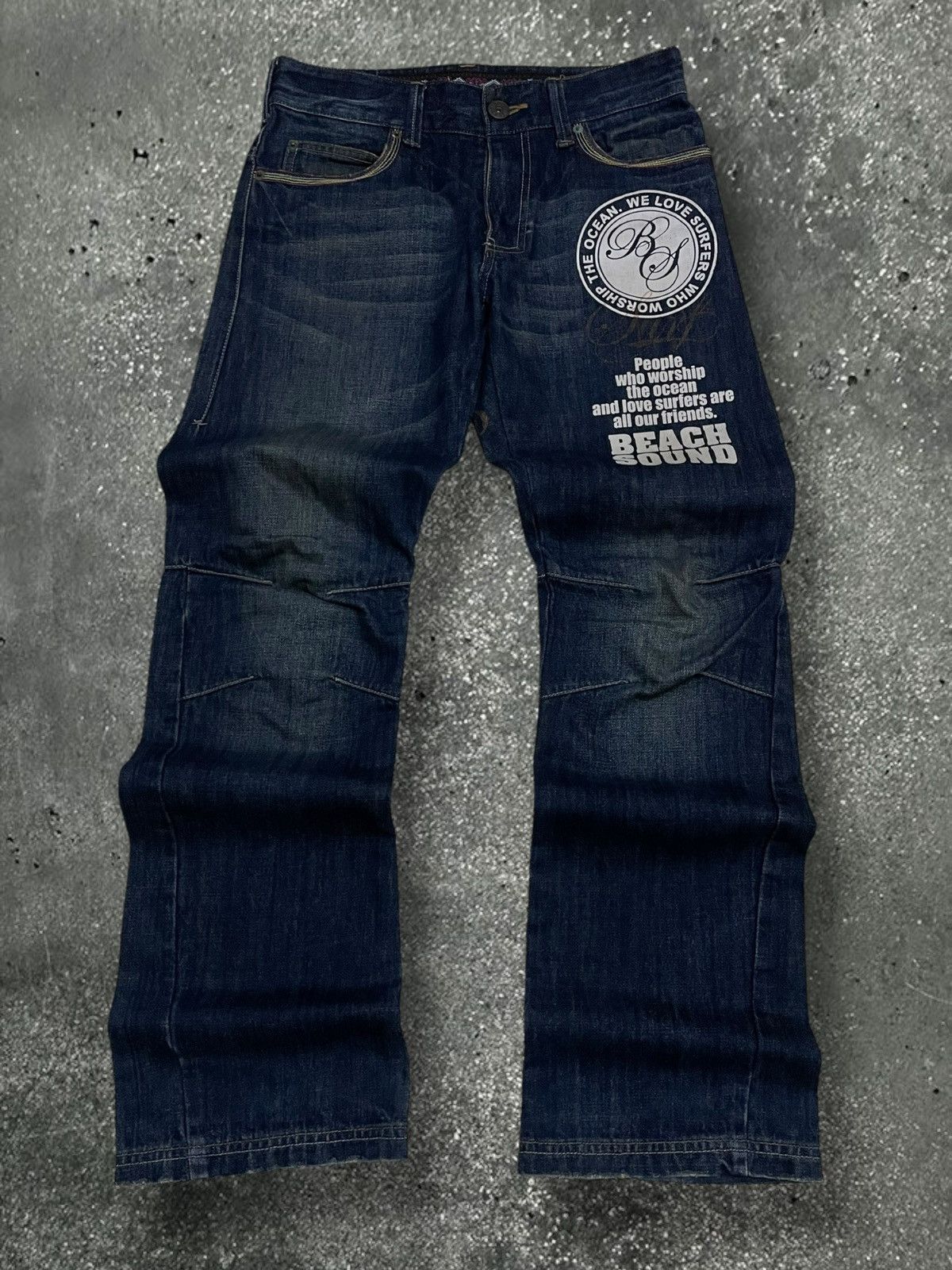 Hysteric Glamour Vintage Japan 90s Beach Sound Nature & Blue Print Denim Size US 30 / EU 46 - 1 Thumbnail