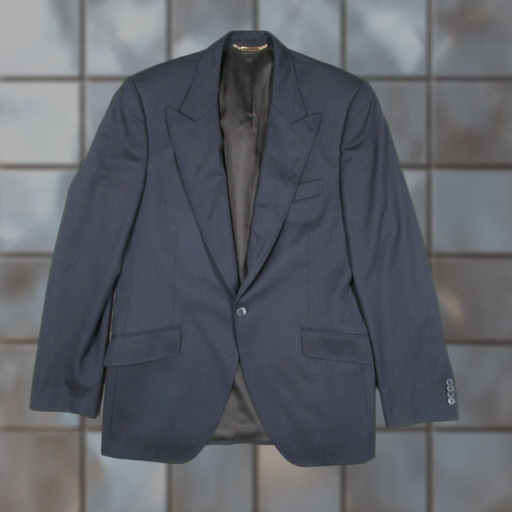 Dolce & Gabbana Dolce&Gabbana Blazer Men 42 Regular Blue 1-Button Sport Coat Italian Designer Size 42R - 1 Thumbnail