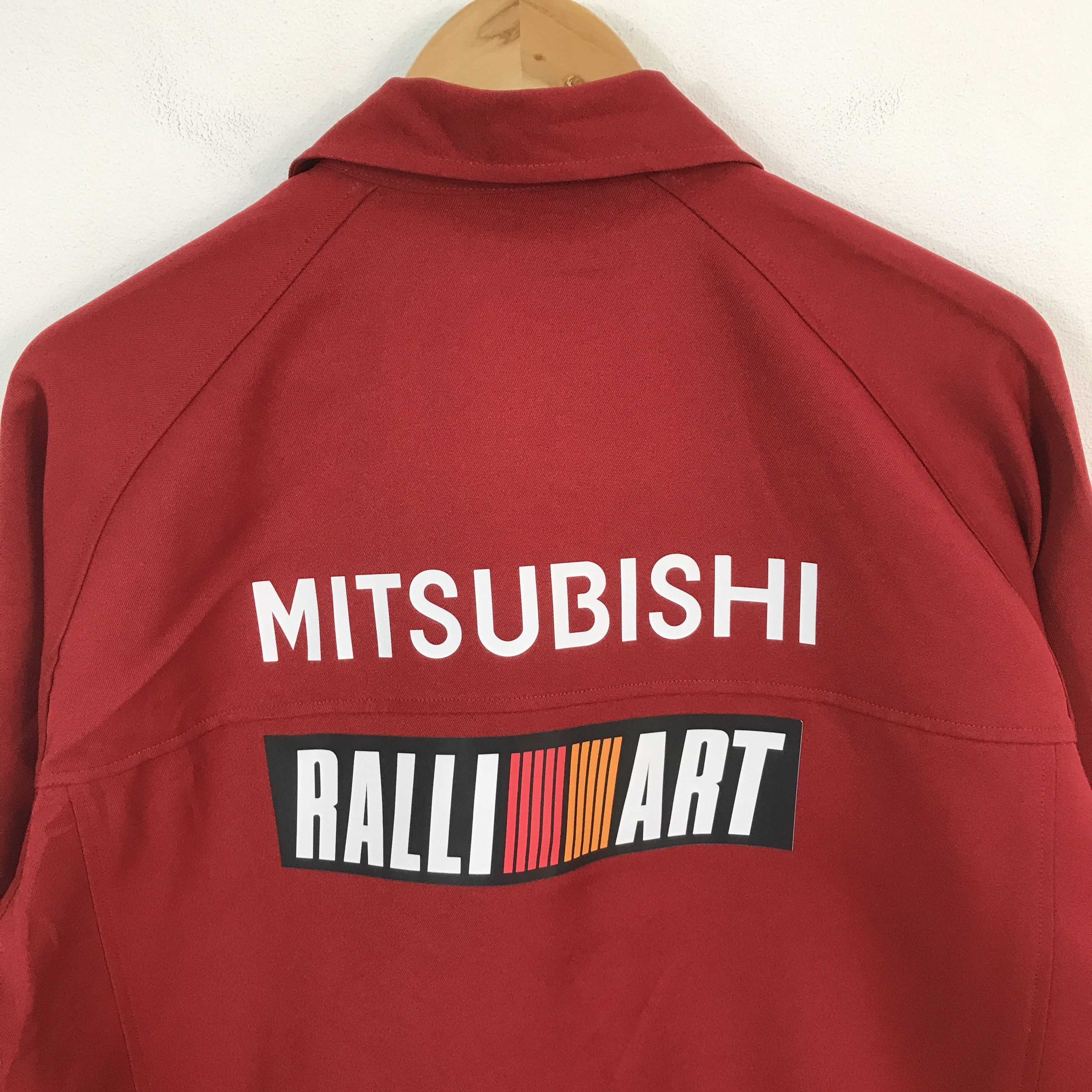 Japanese Brand Vtg mitsubishi racing motorsport work uniform custom jacket Size US L / EU 52-54 / 3 - 4 Thumbnail