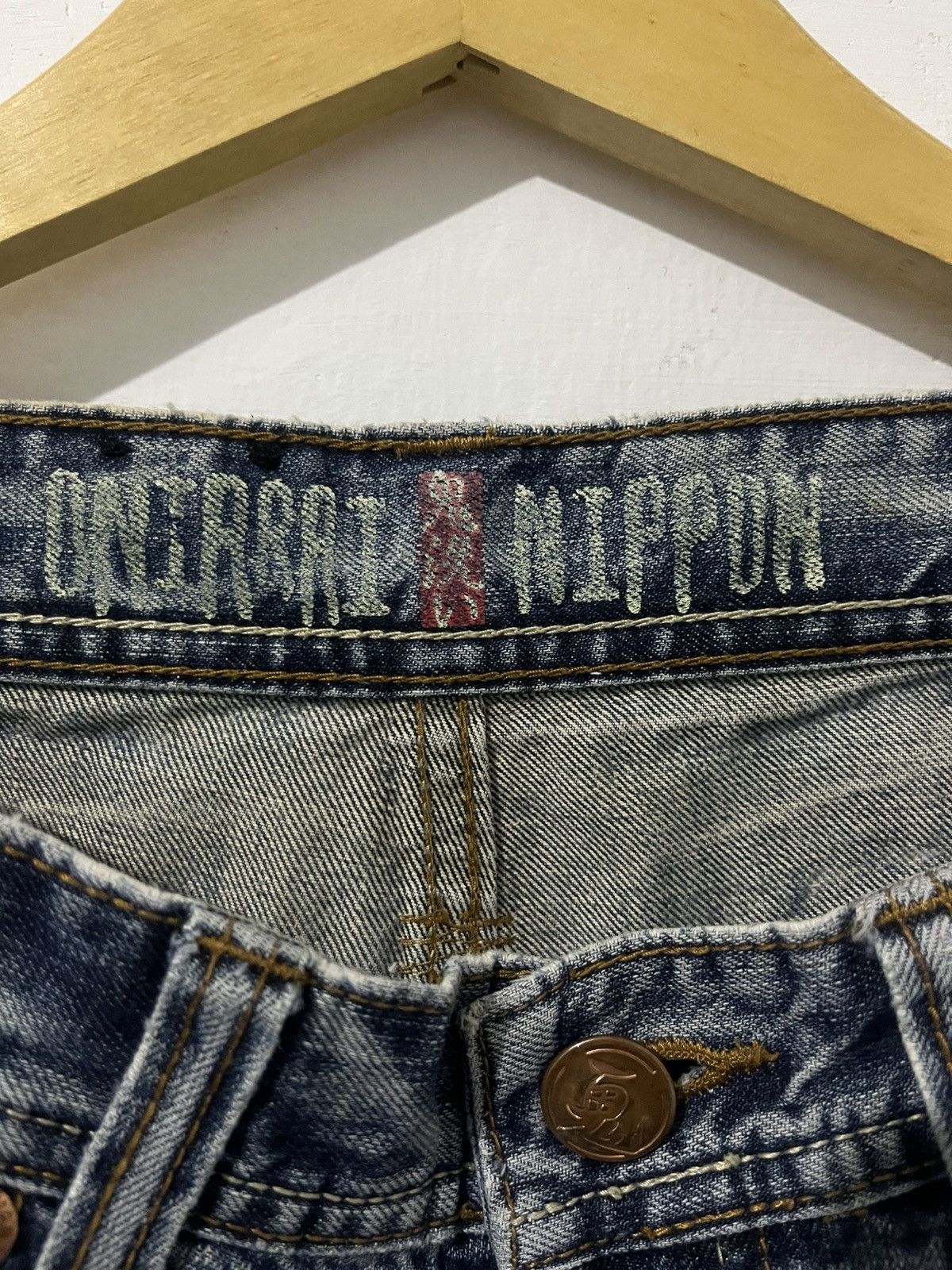 Blue Blue Japan Vintage Blue Way Japan Oniarai Nippon Embroidered Jeans Size US 31 - 6 Thumbnail