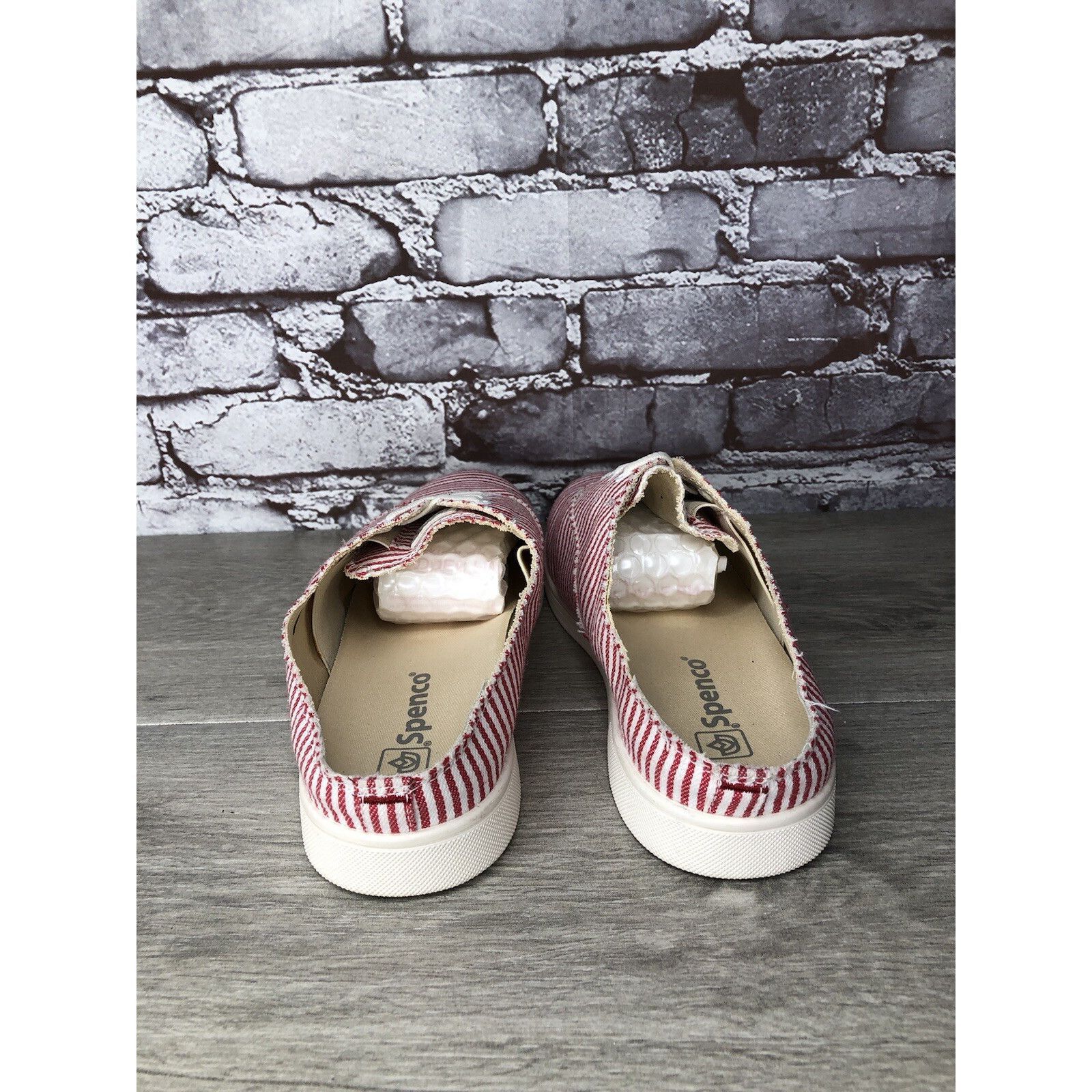 Other Spenco Orthotic Red Stripe Canvas Santa Rosa Mule Shoes Wome Size US 9 / IT 39 - 6 Thumbnail