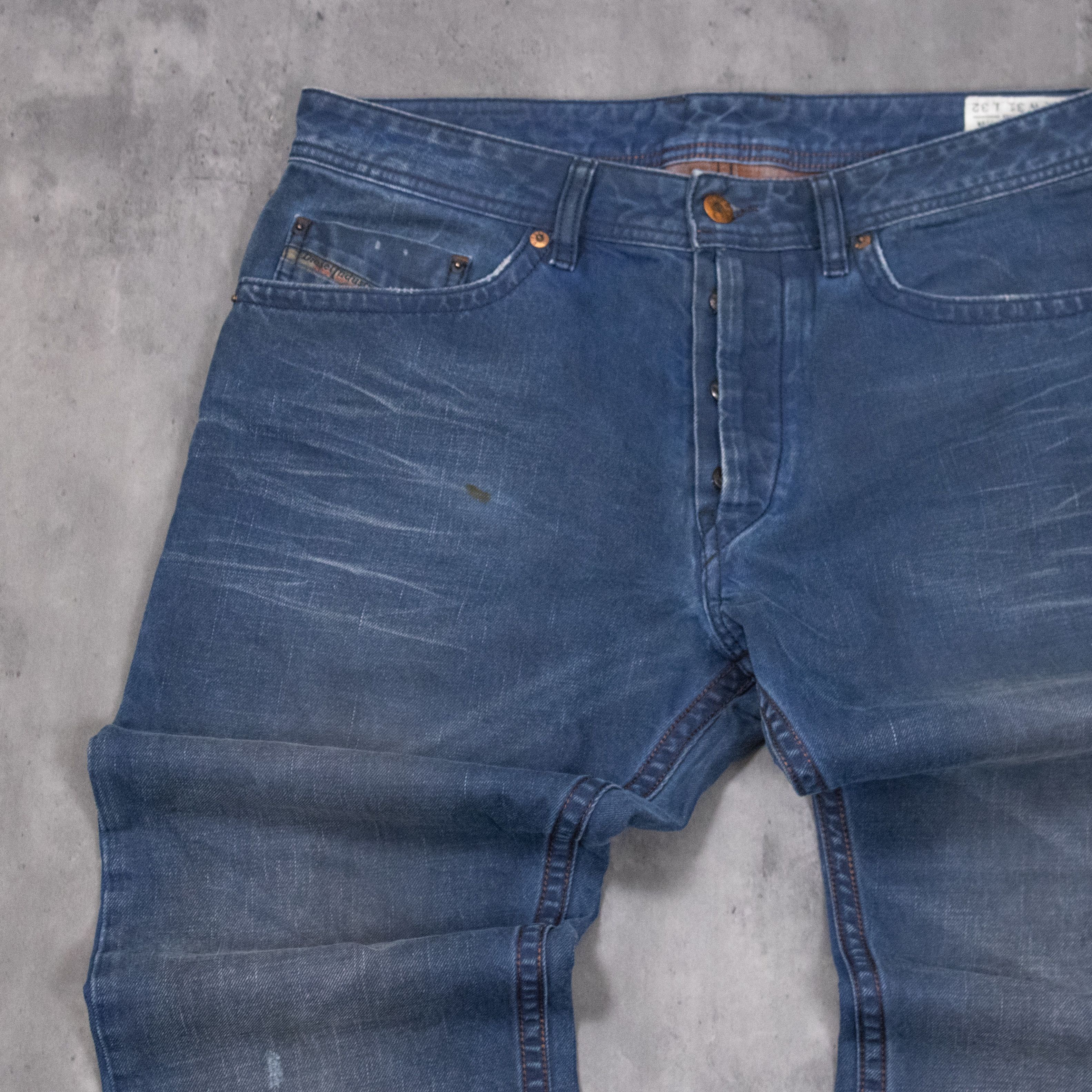 Diesel Vintage Y2K Diesel Brandoom Bootcut Blue Denim Jeans Size US 34 / EU 50 - 8 Thumbnail