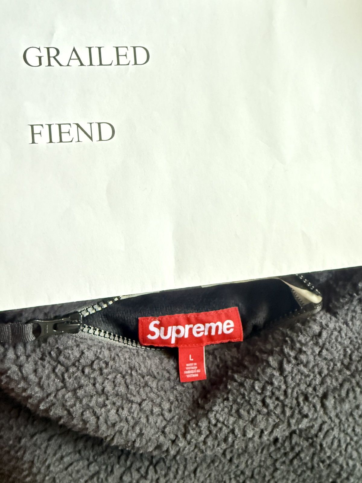 Supreme Supreme Polartec Black/Camo Pullover Size US L / EU 52-54 / 3 - 12 Thumbnail