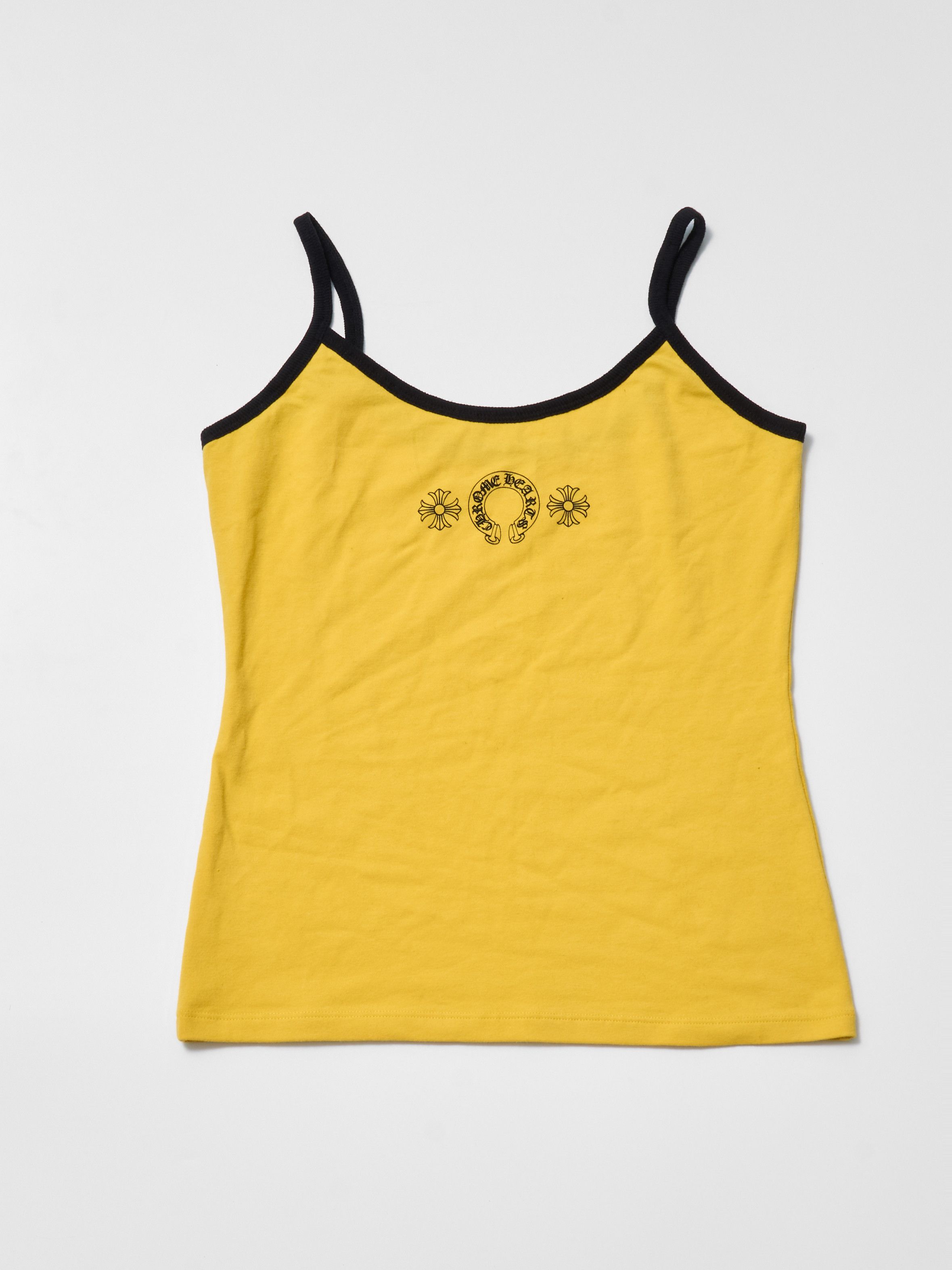 Chrome Hearts Chrome Hearts Yellow＆Black Horseshoe Logo Tank top Size L / US 10 / IT 46 - 1 Thumbnail