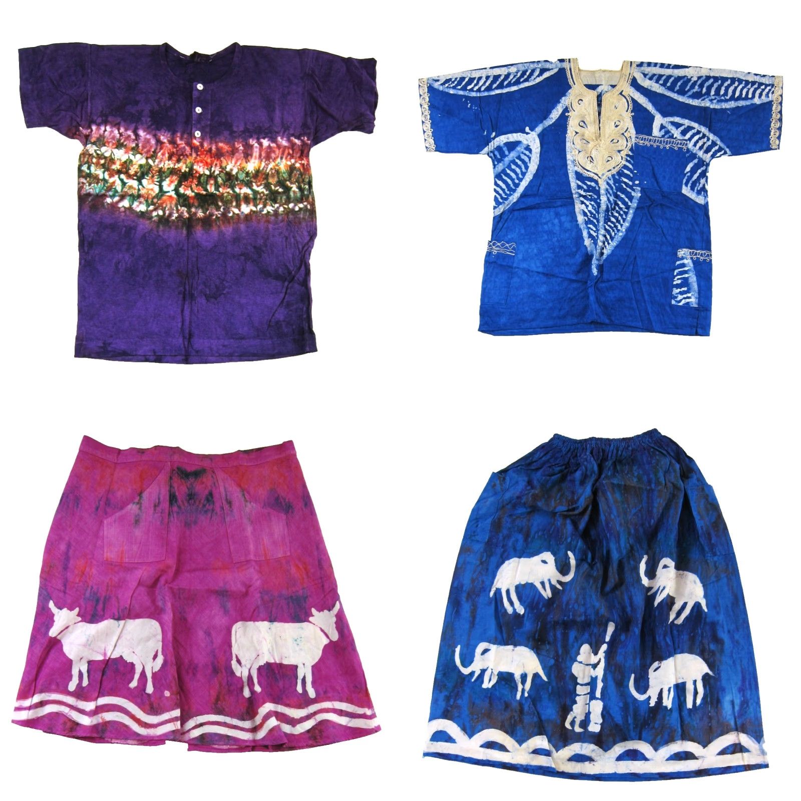 Doublet VTG Double Bull Cotton 6 Shirts 2 Skirts Block Tie Dyed Women S-M Multi-Color Animal Print Shirt Skirt Womens"} Size S / US 4 / IT 40 - 8 Thumbnail