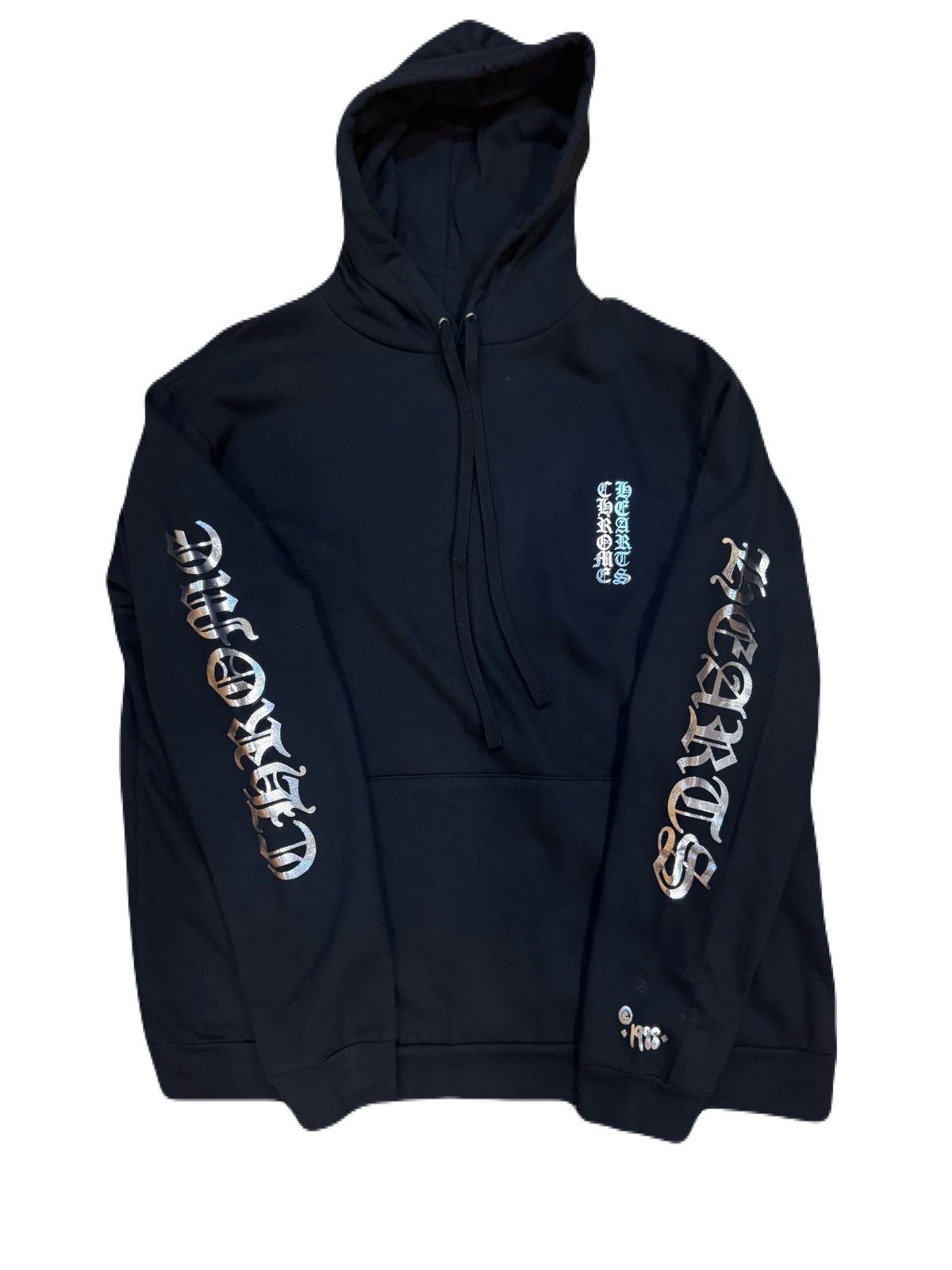 Chrome Hearts Chrome Hearts 1988 Hoodie Black and Gold | Grailed