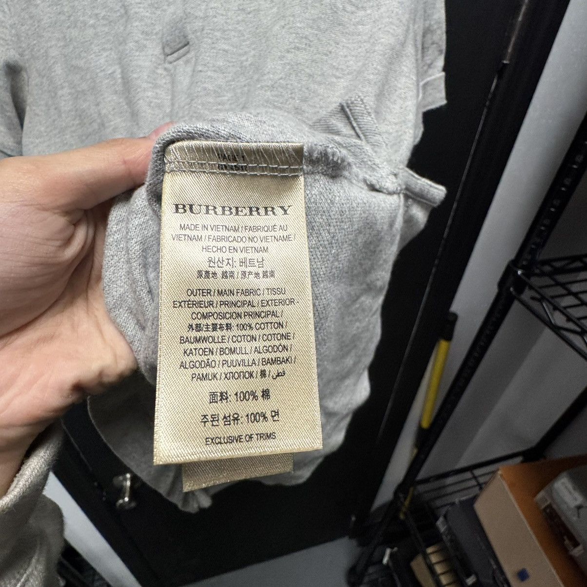 Burberry BURBERRY Eddie Polo-Shirt Grey Size US S / EU 44-46 / 1 - 7 Thumbnail