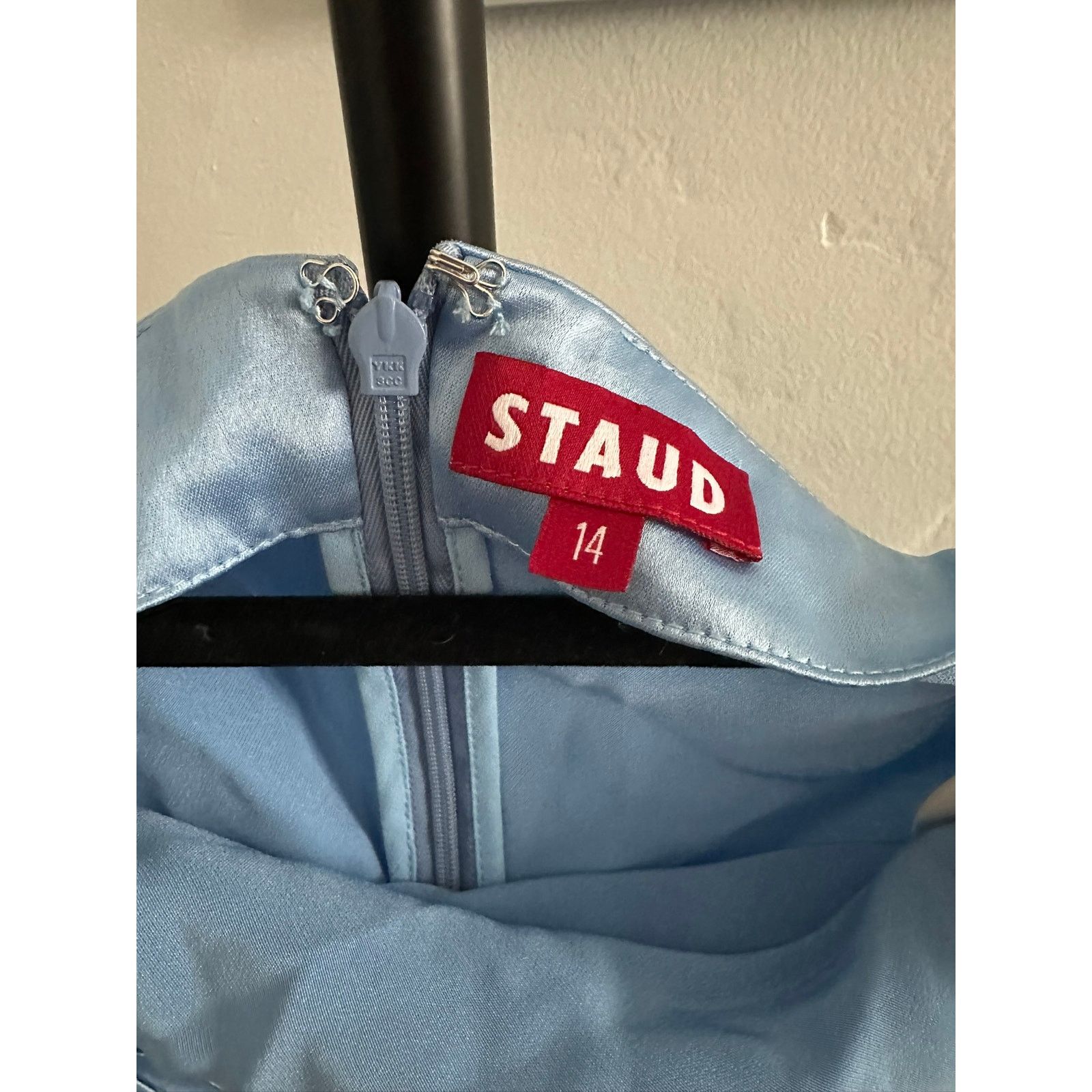 Staud STAUD Cadence Mini Dress Azure 14 Size XL / US 12-14 / IT 48-50 - 3 Thumbnail